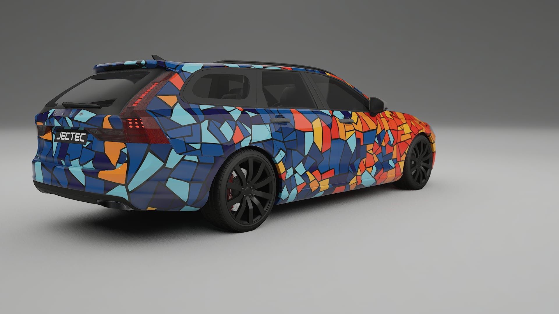 Volvo V90 P5 BARCELONA – Design-Wrap PPF-Kit aus bedruckbarer Polyurethanfolie