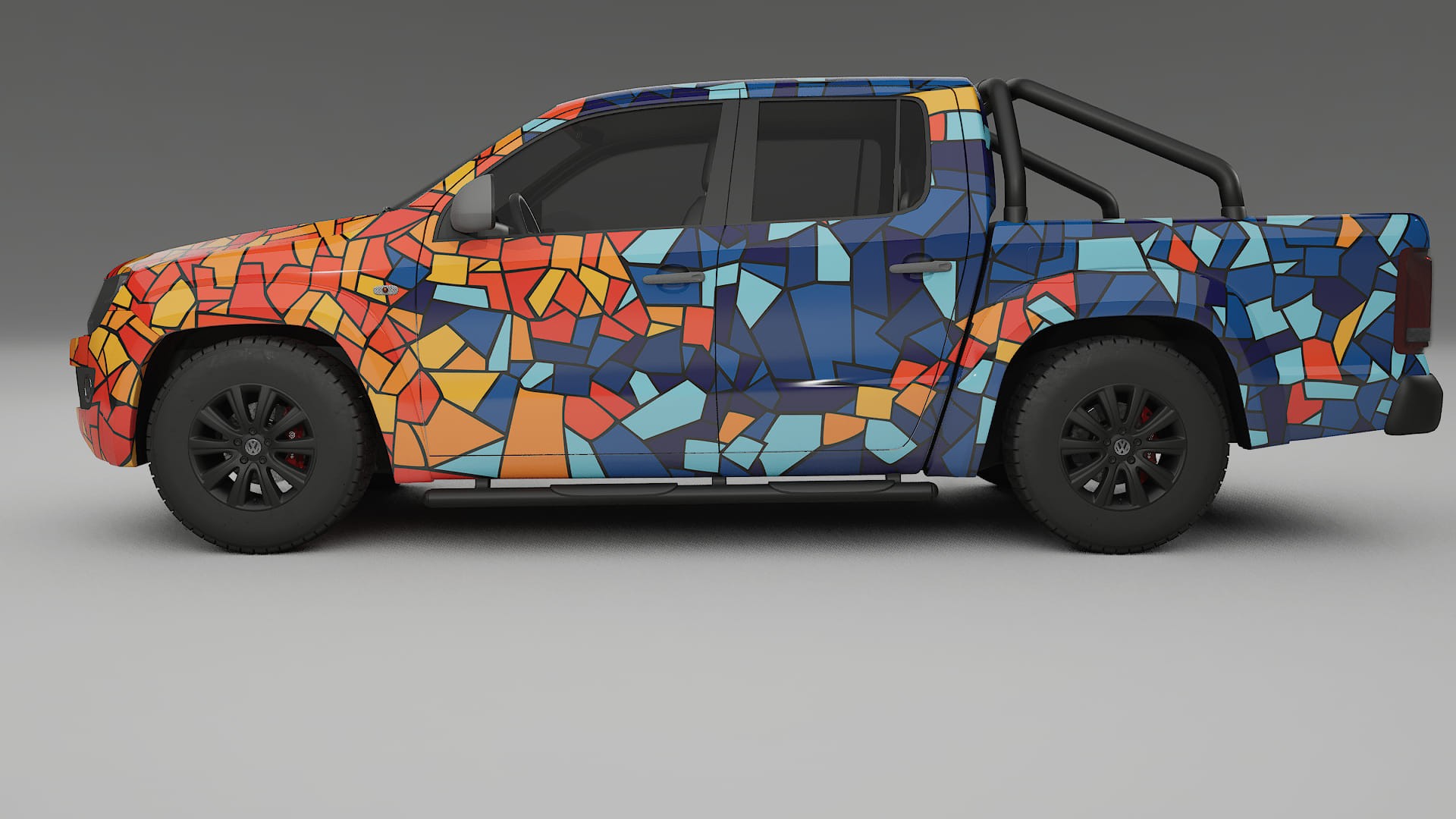 VW Amarok 2H BARCELONA – Design-Wrap PPF-Kit aus bedruckbarer Polyurethanfolie