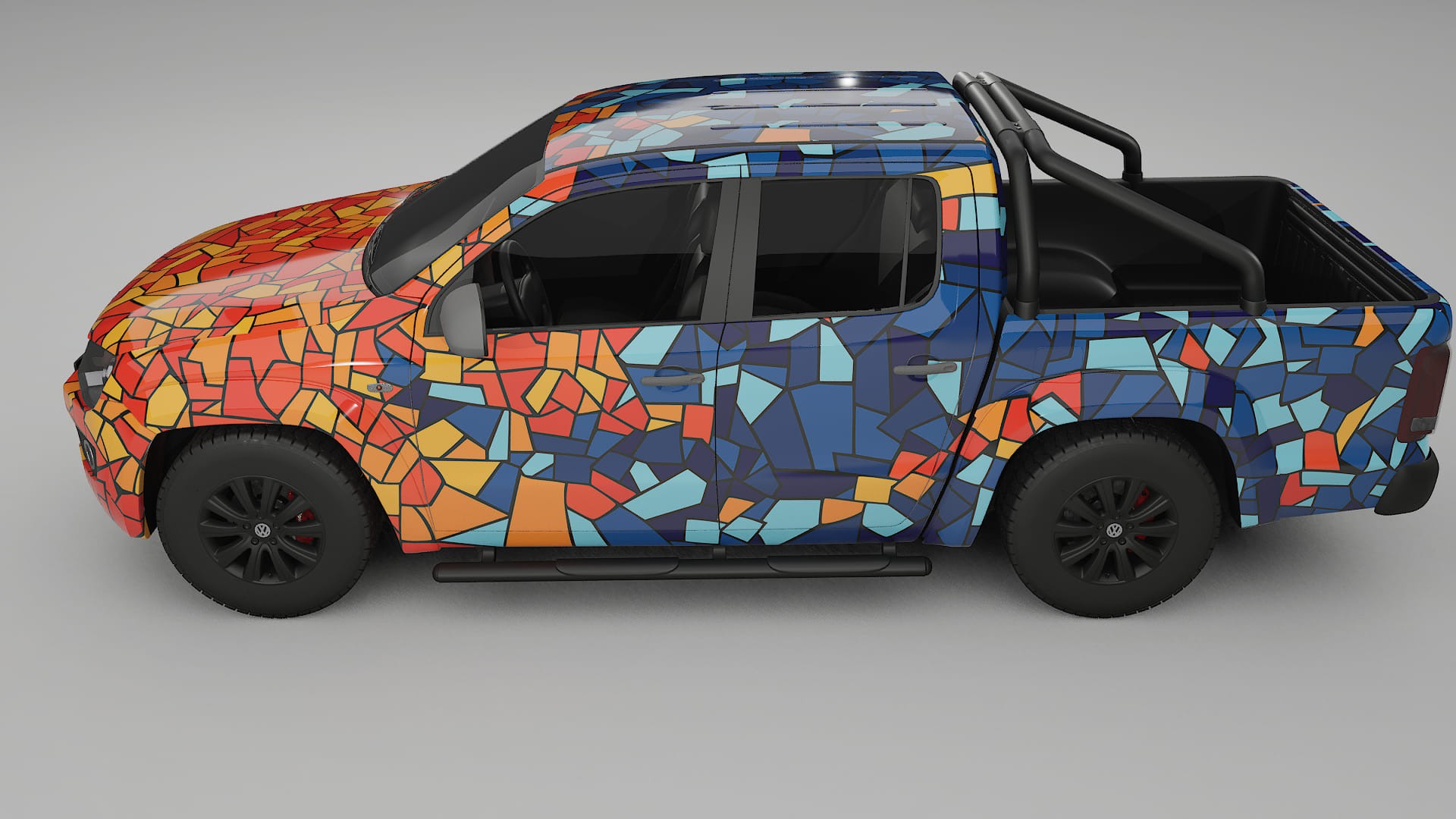 VW Amarok 2H BARCELONA – Design-Wrap PPF-Kit aus bedruckbarer Polyurethanfolie