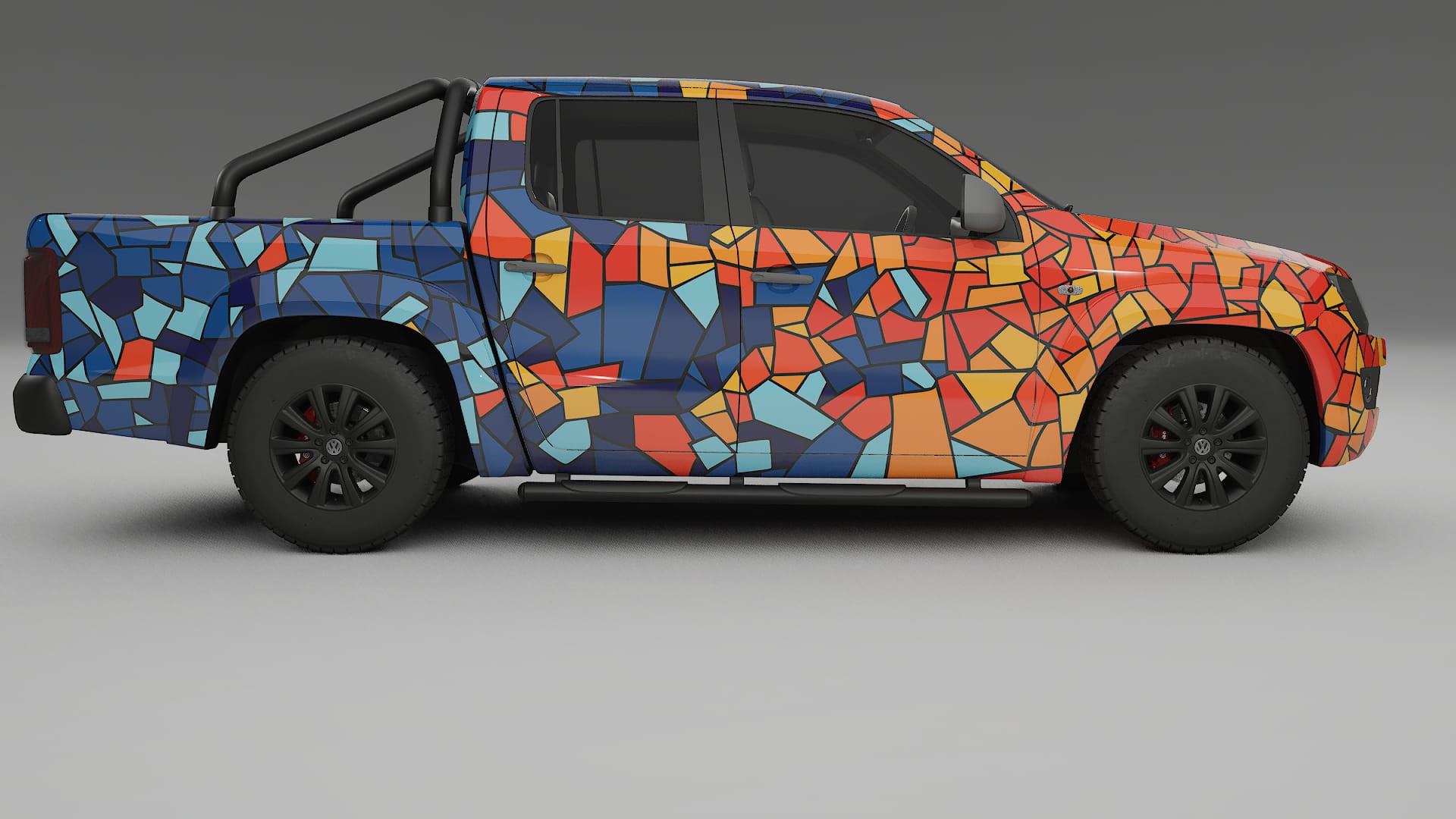 VW Amarok 2H BARCELONA – Design-Wrap PPF-Kit aus bedruckbarer Polyurethanfolie