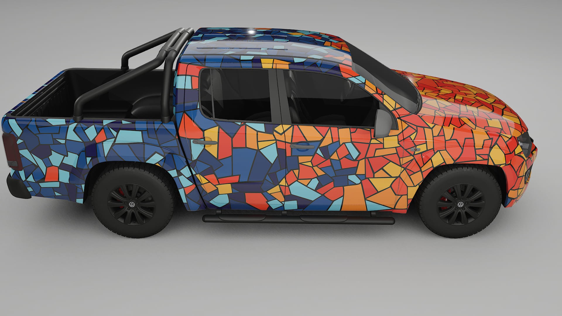 VW Amarok 2H BARCELONA – Design-Wrap PPF-Kit aus bedruckbarer Polyurethanfolie