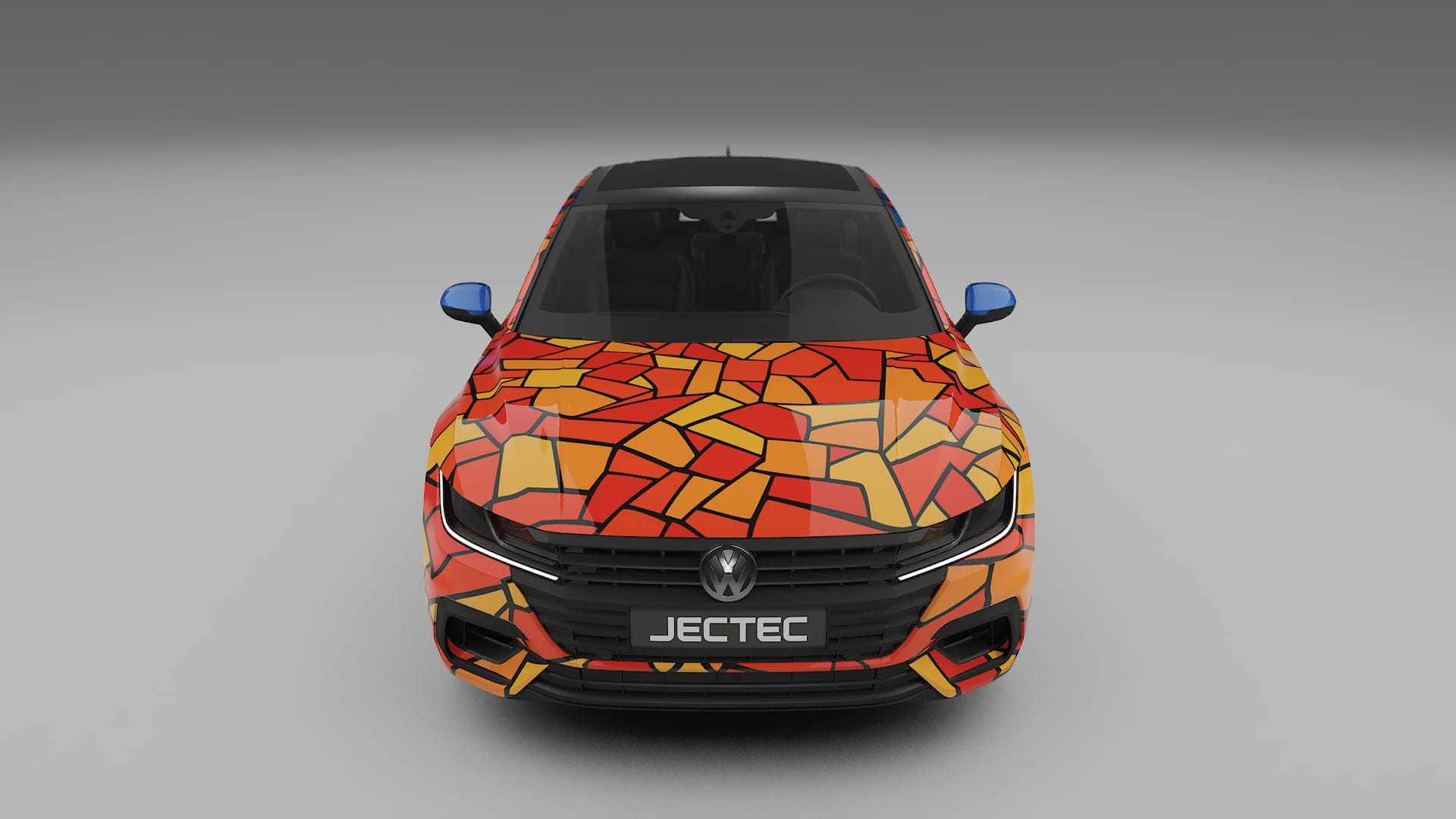 VW Arteon R 3H prefacelift pre-LCI BARCELONA – Design-Wrap PPF-Kit aus bedruckbarer Polyurethanfolie