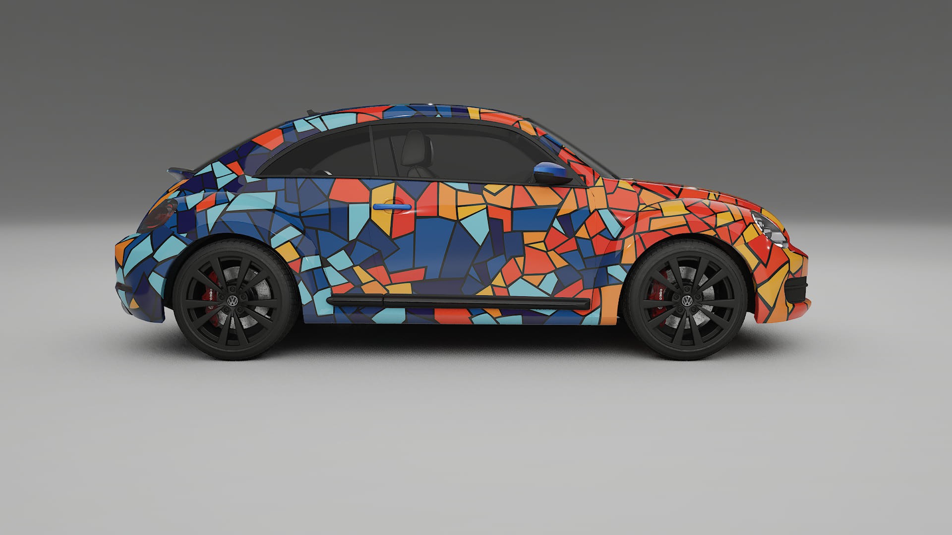 VW Beetle A5 prefacelift pre-LCI BARCELONA – Design-Wrap PPF-Kit aus bedruckbarer Polyurethanfolie