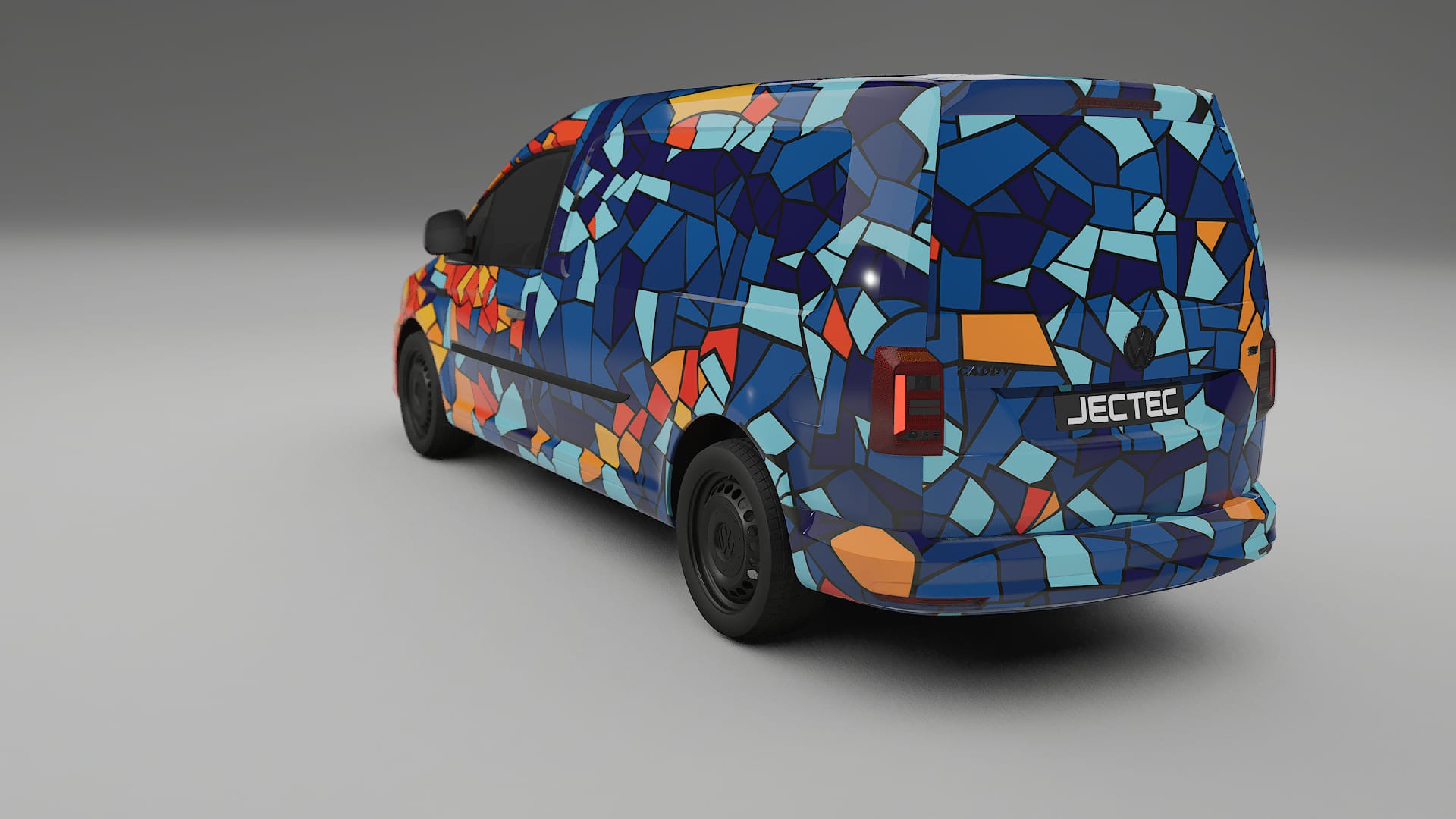 VW Caddy Maxi SB BARCELONA – Design-Wrap PPF-Kit aus bedruckbarer Polyurethanfolie