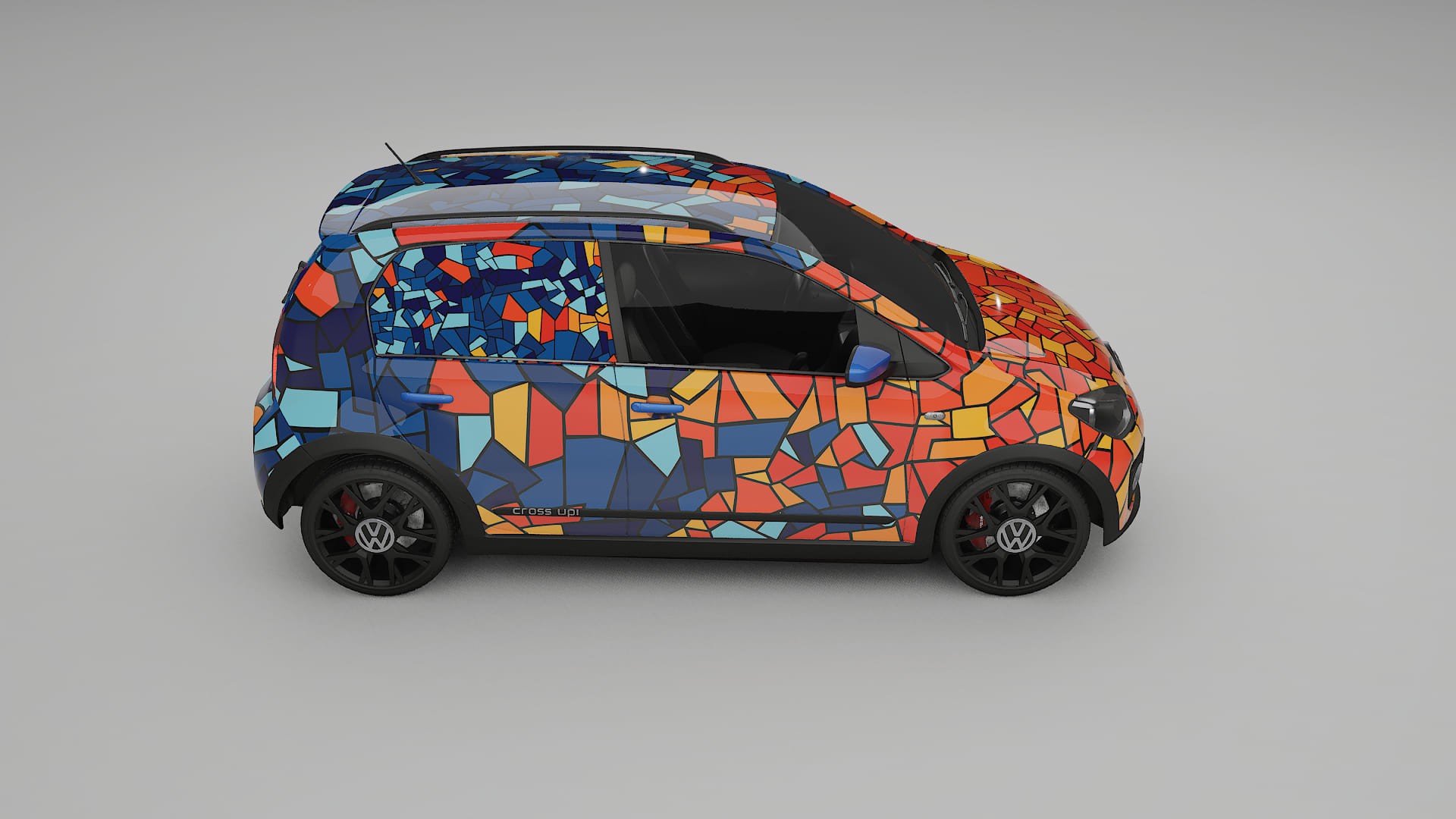 VW Cross Up BARCELONA – Design-Wrap PPF-Kit aus bedruckbarer Polyurethanfolie