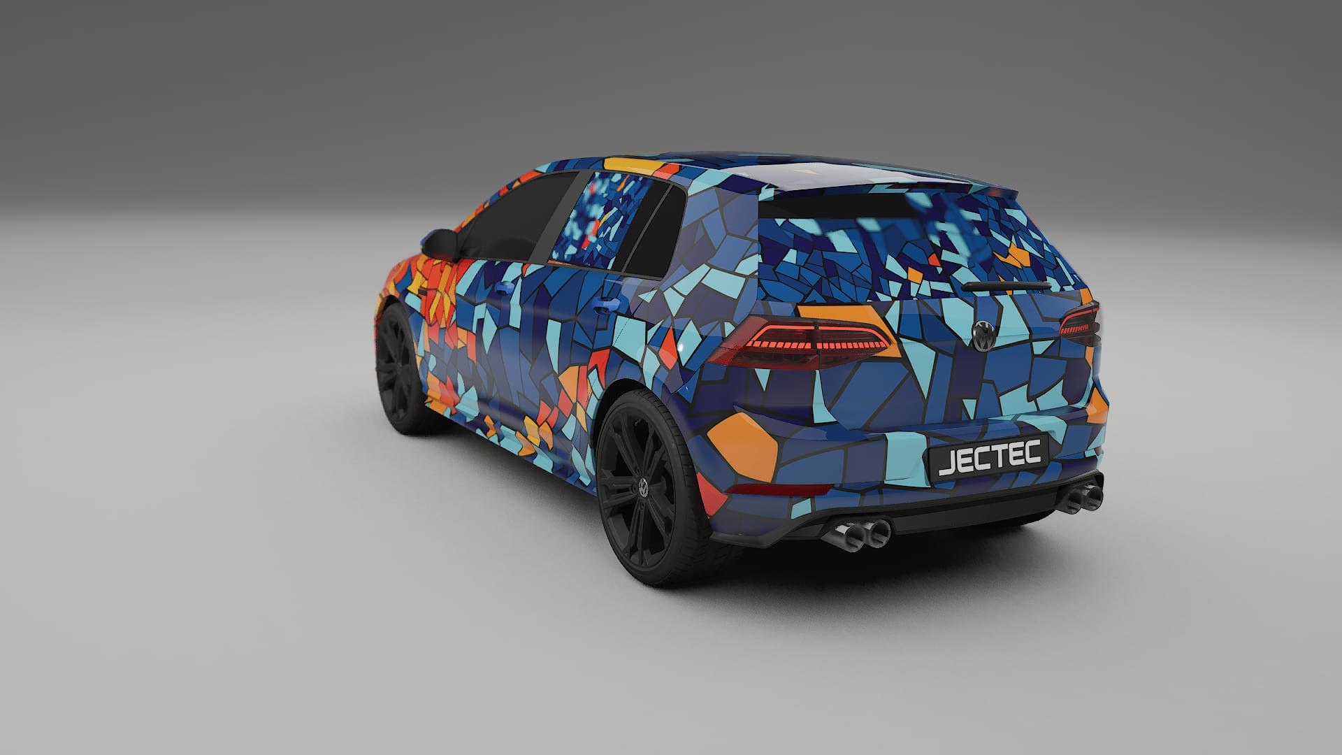 VW Golf Mk7 BARCELONA – Design-Wrap PPF-Kit aus bedruckbarer Polyurethanfolie