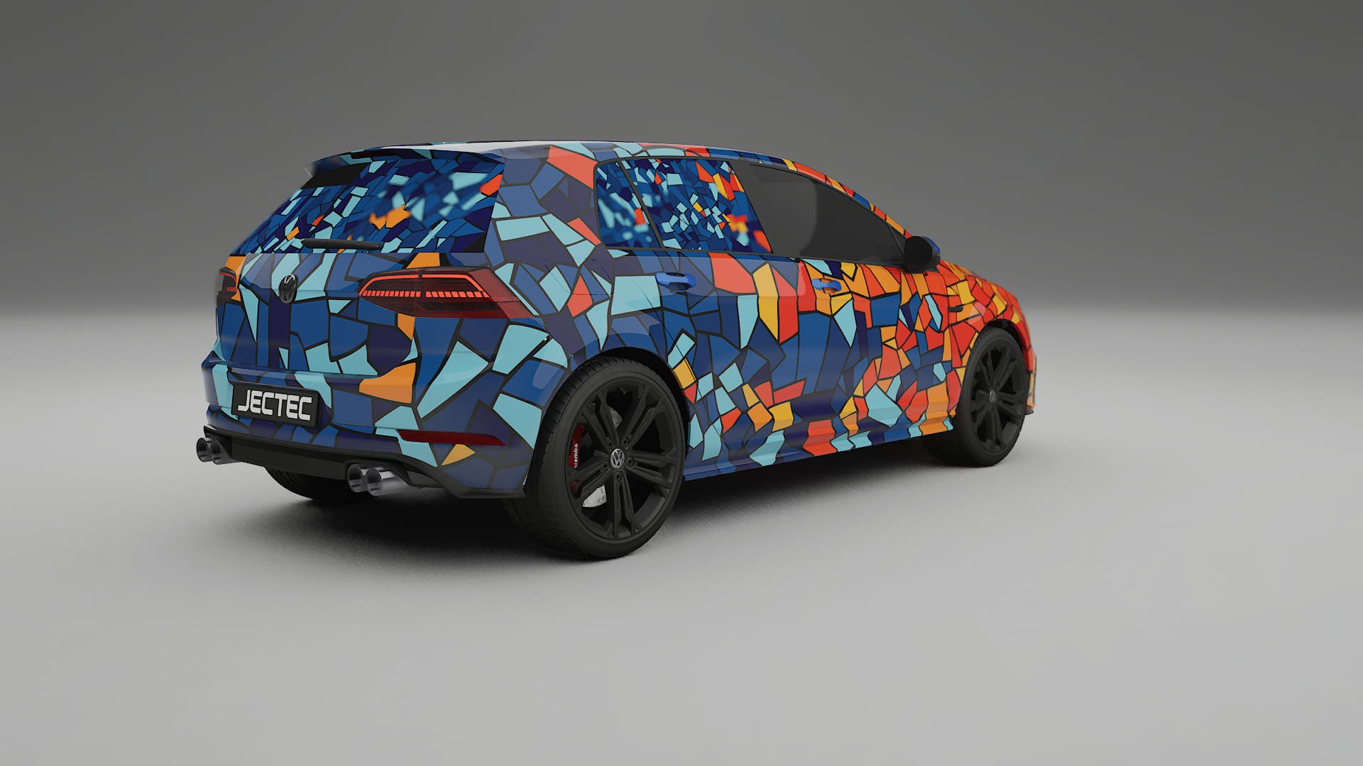 VW Golf Mk7 BARCELONA – Design-Wrap PPF-Kit aus bedruckbarer Polyurethanfolie