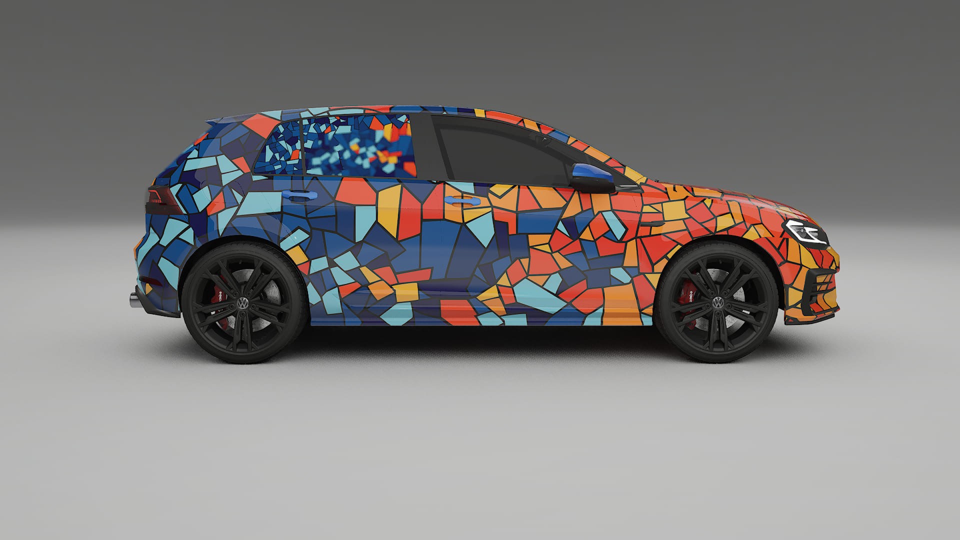 VW Golf Mk7 BARCELONA – Design-Wrap PPF-Kit aus bedruckbarer Polyurethanfolie