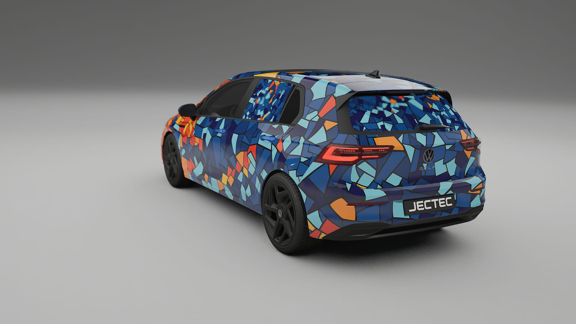 VW Golf Mk8 BARCELONA – Design-Wrap PPF-Kit aus bedruckbarer Polyurethanfolie
