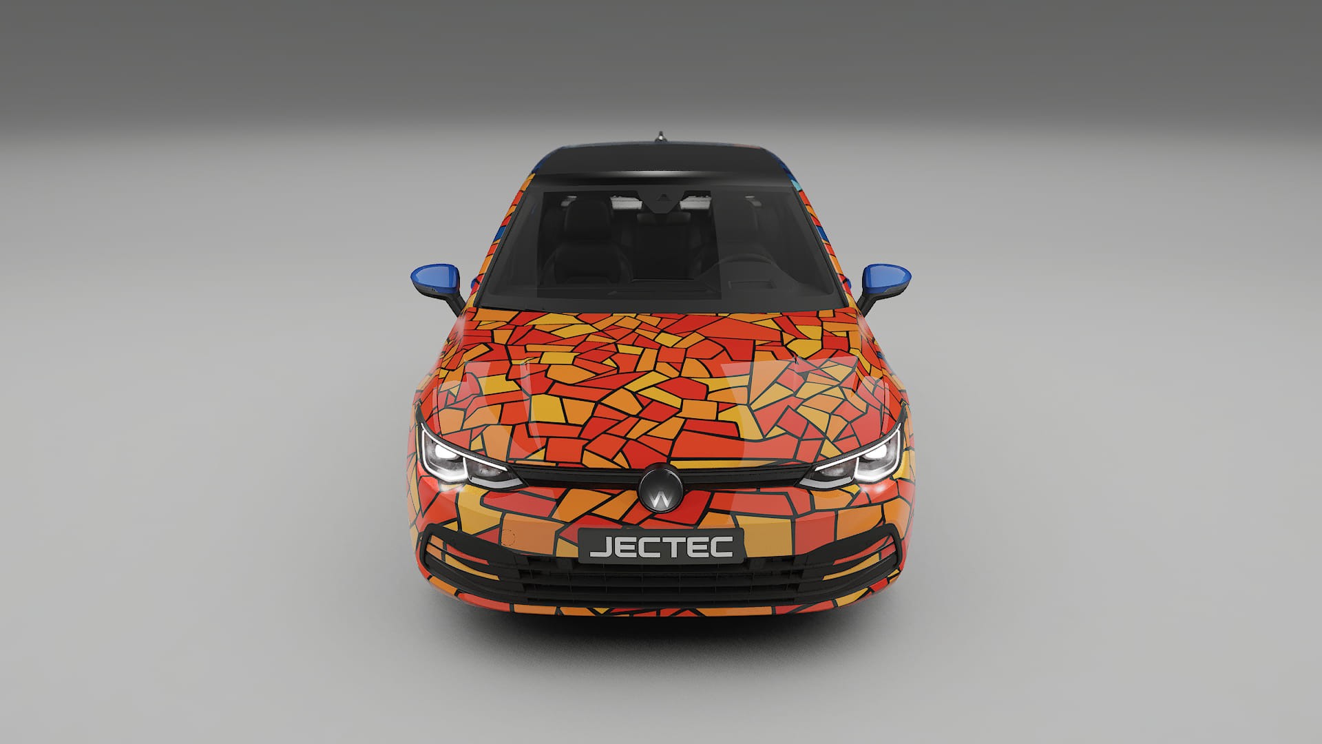 VW Golf Mk8 BARCELONA – Design-Wrap PPF-Kit aus bedruckbarer Polyurethanfolie