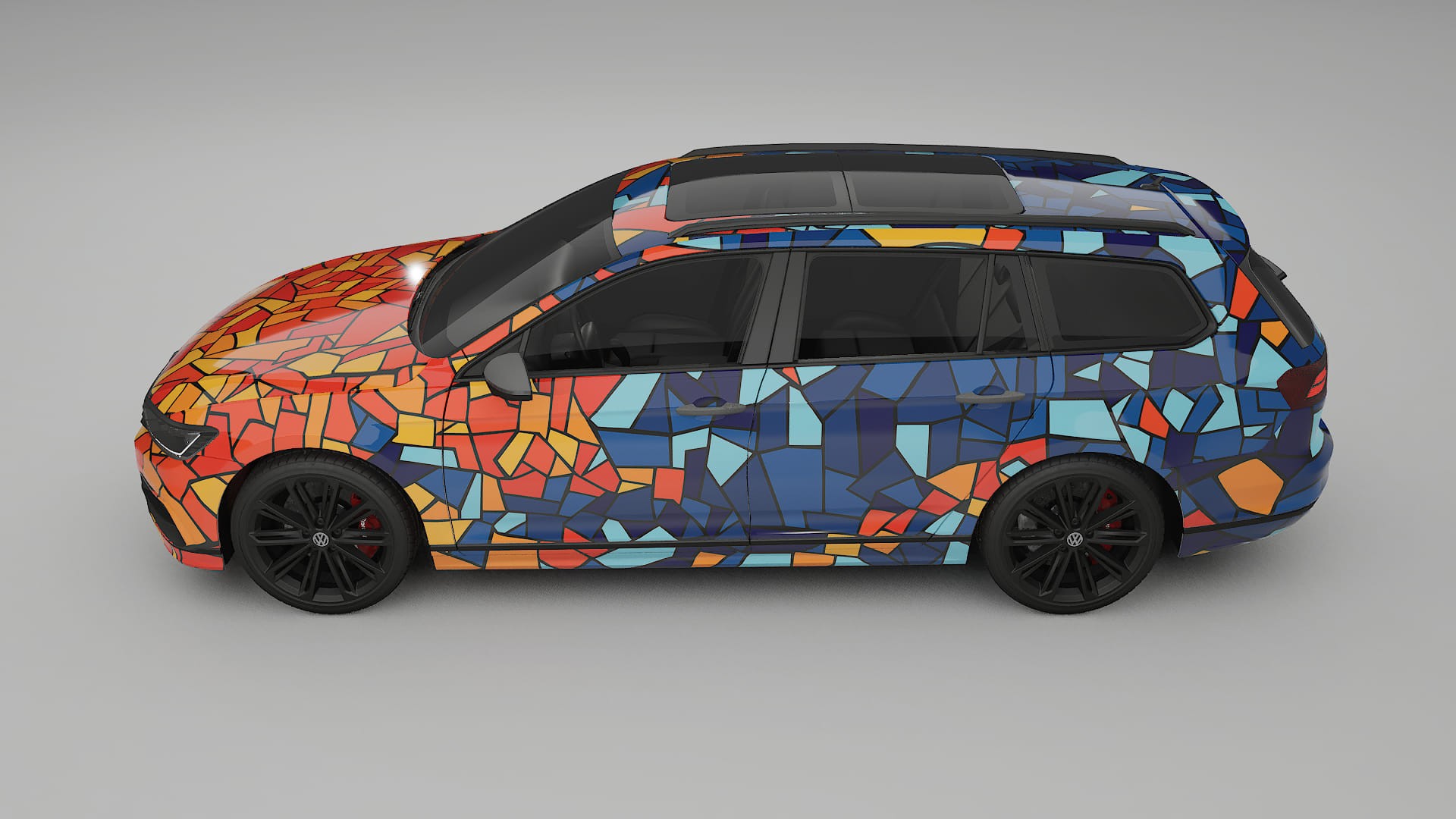 VW Passat VariantR B8 BARCELONA – Design-Wrap PPF-Kit aus bedruckbarer Polyurethanfolie