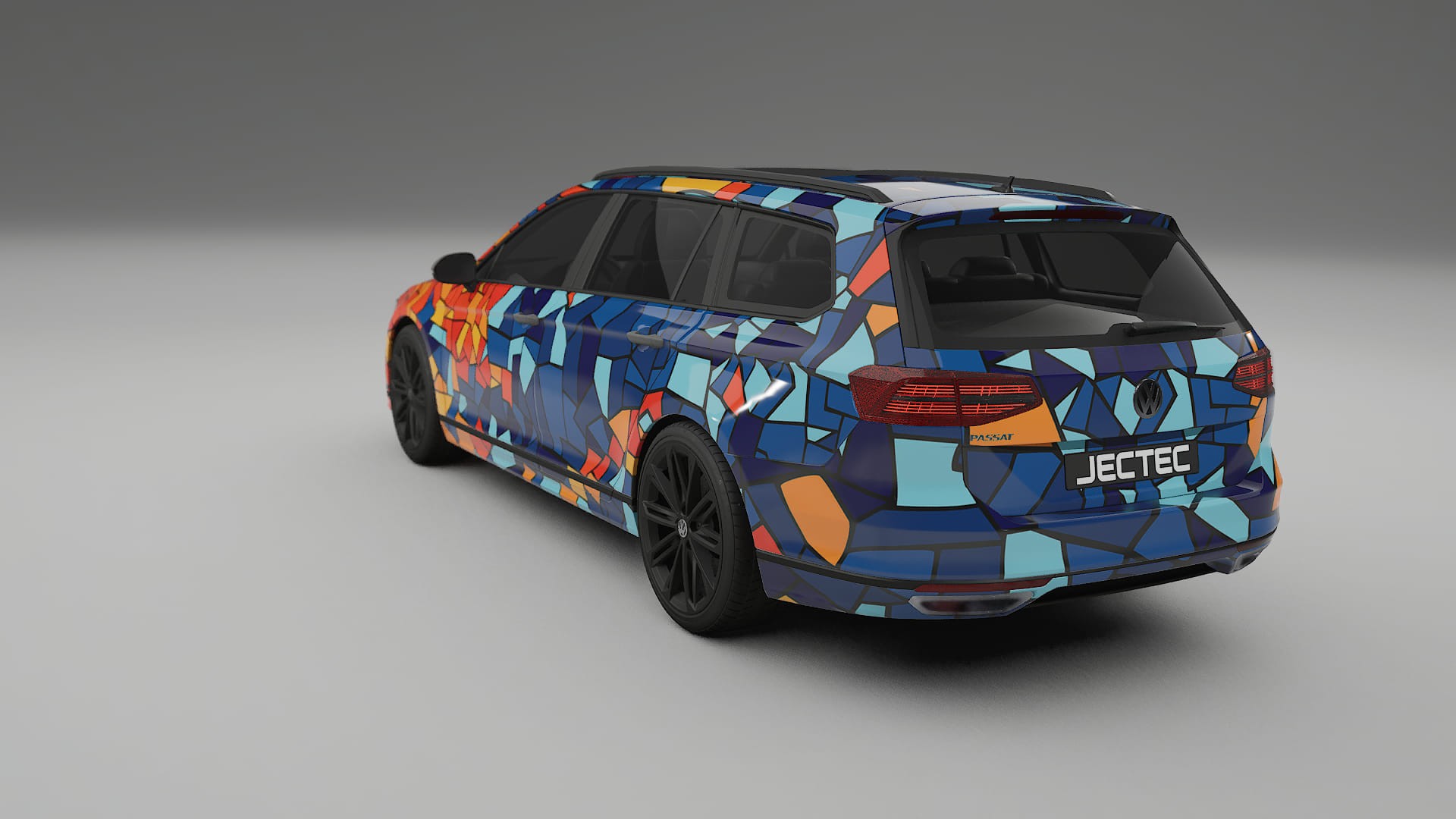 VW Passat VariantR B8 BARCELONA – Design-Wrap PPF-Kit aus bedruckbarer Polyurethanfolie