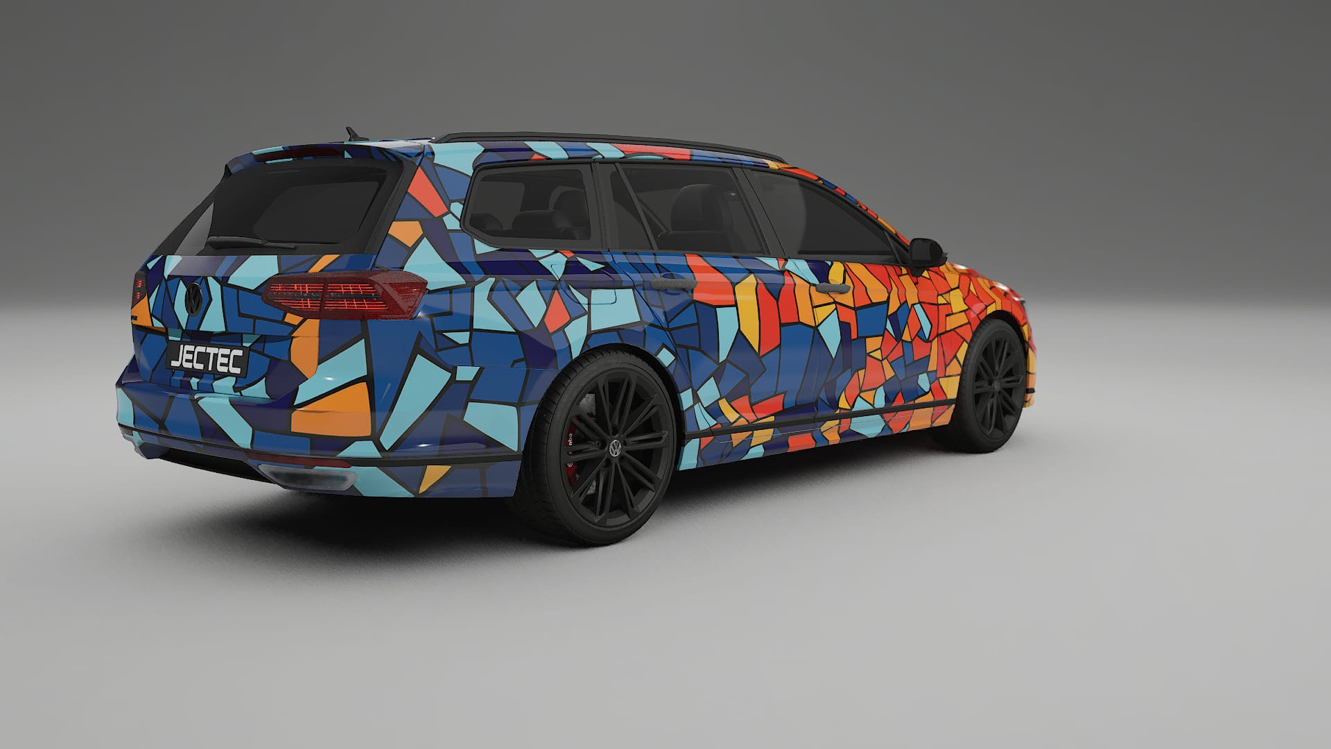 VW Passat VariantR B8 BARCELONA – Design-Wrap PPF-Kit aus bedruckbarer Polyurethanfolie