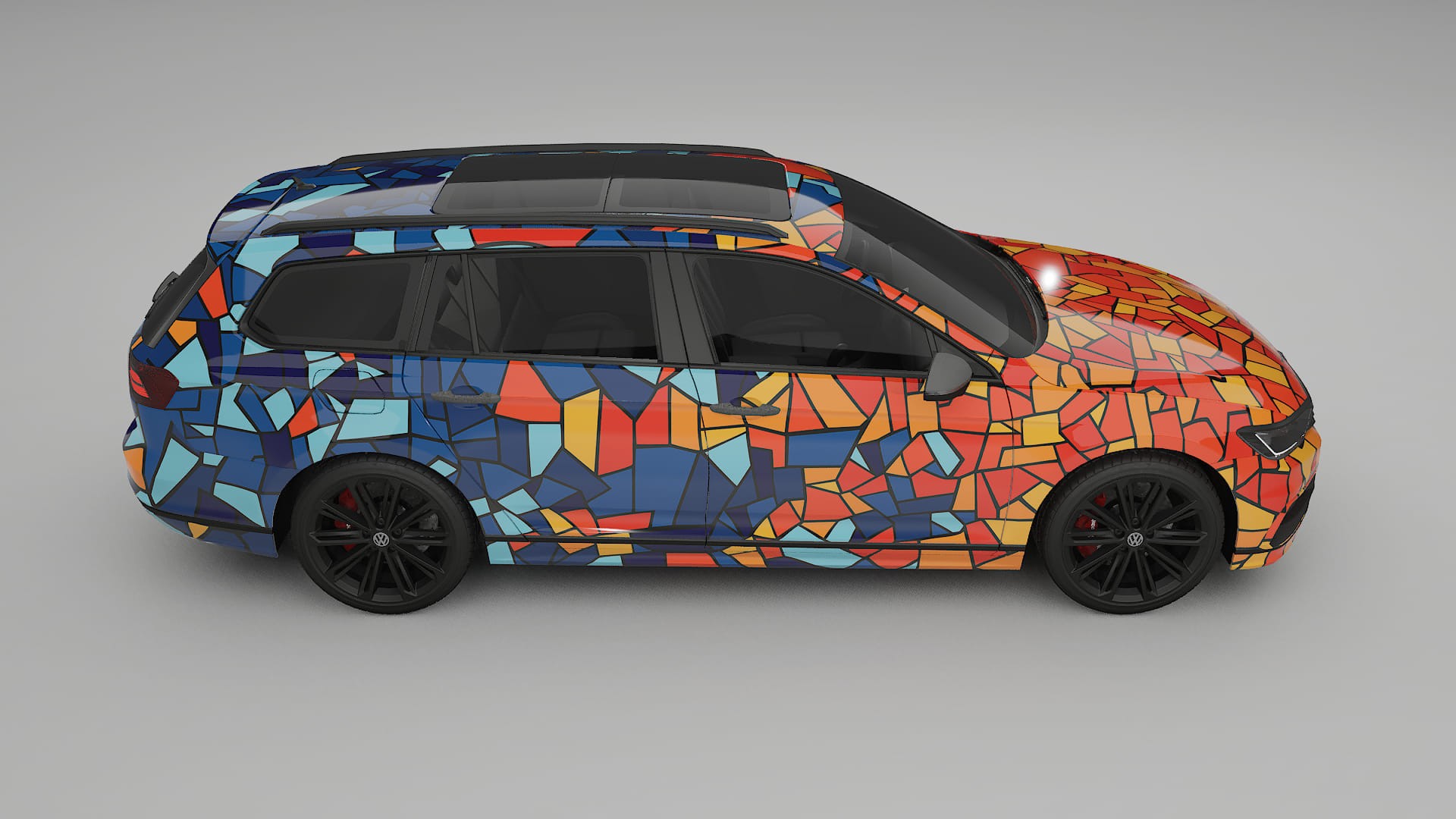 VW Passat VariantR B8 BARCELONA – Design-Wrap PPF-Kit aus bedruckbarer Polyurethanfolie