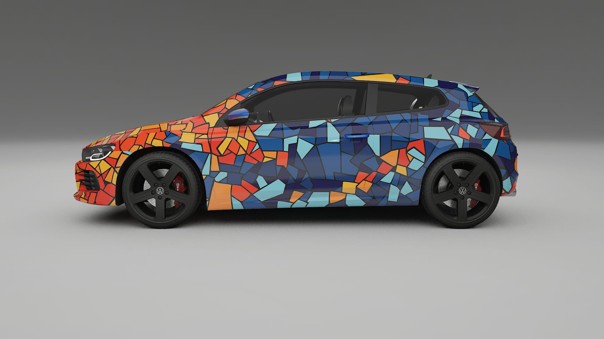 VW Scirocco R III BARCELONA – Design-Wrap PPF-Kit aus bedruckbarer Polyurethanfolie