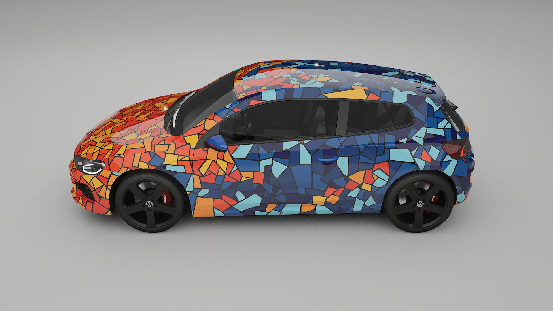 VW Scirocco R III BARCELONA – Design-Wrap PPF-Kit aus bedruckbarer Polyurethanfolie