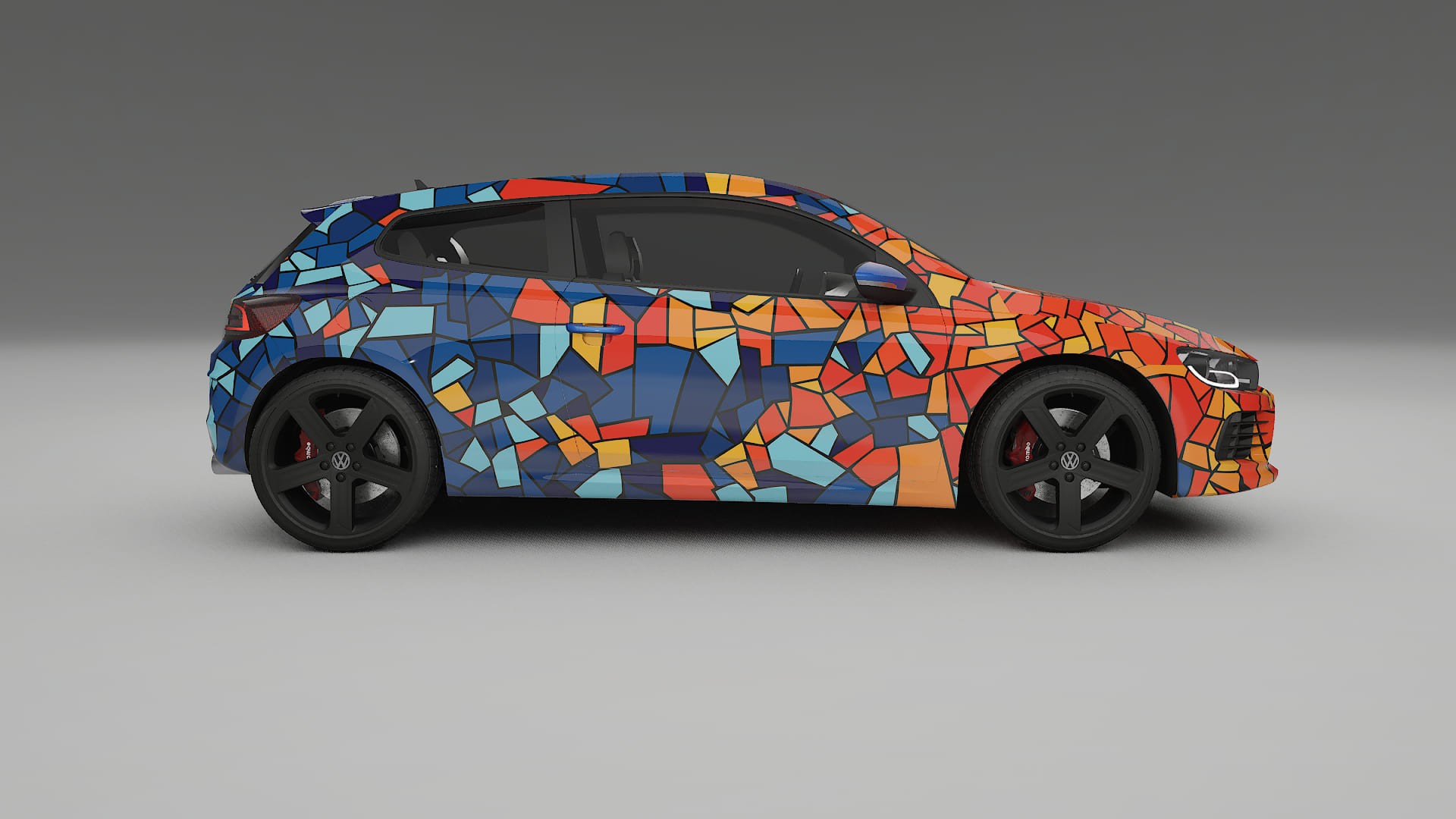 VW Scirocco R III BARCELONA – Design-Wrap PPF-Kit aus bedruckbarer Polyurethanfolie
