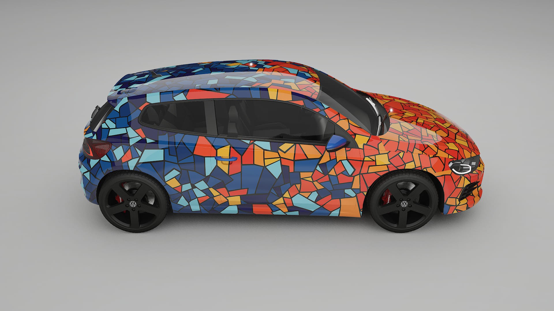 VW Scirocco R III BARCELONA – Design-Wrap PPF-Kit aus bedruckbarer Polyurethanfolie