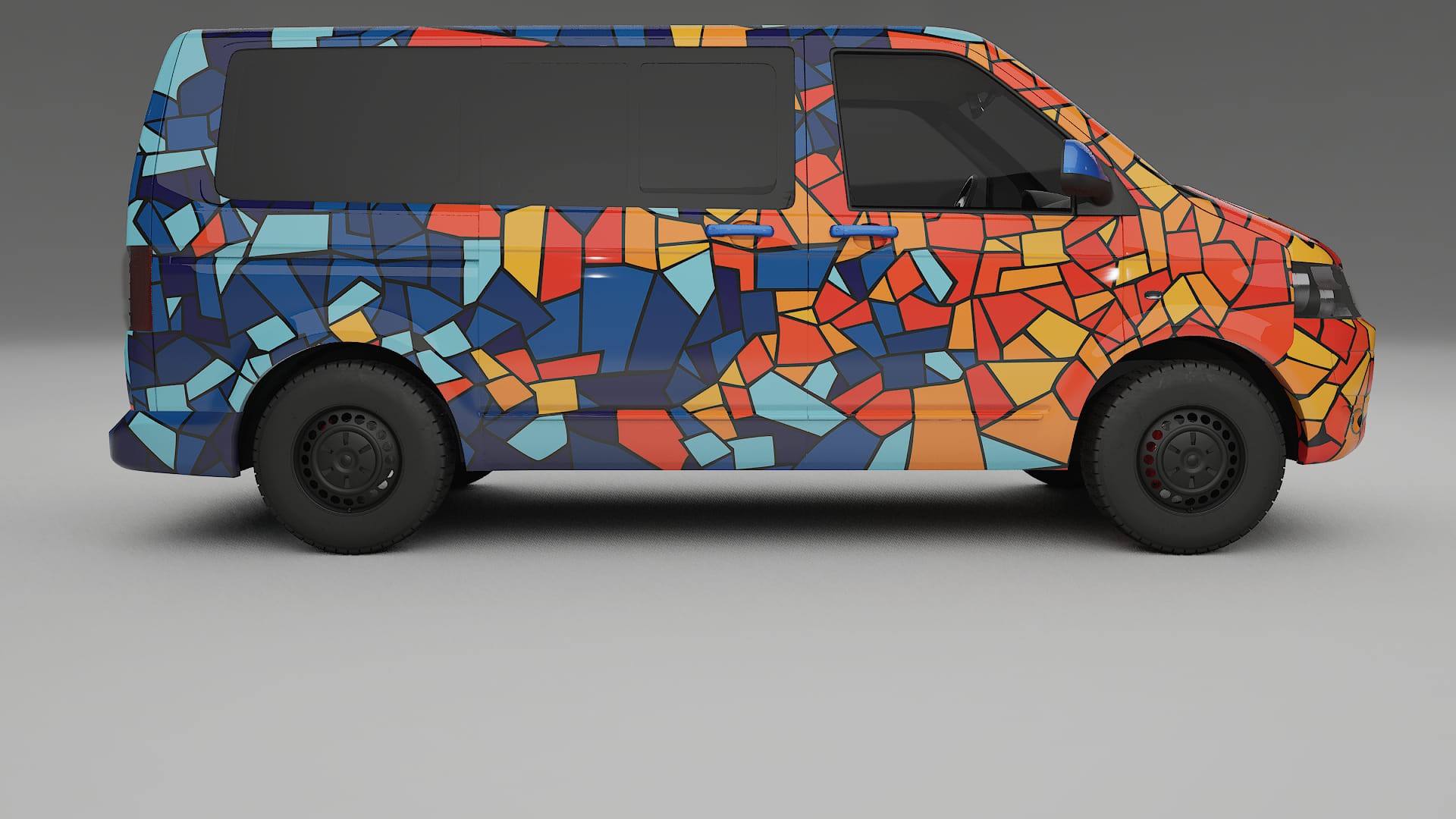 VW Transporter T5 Caravelle BARCELONA – Design-Wrap PPF-Kit aus bedruckbarer Polyurethanfolie