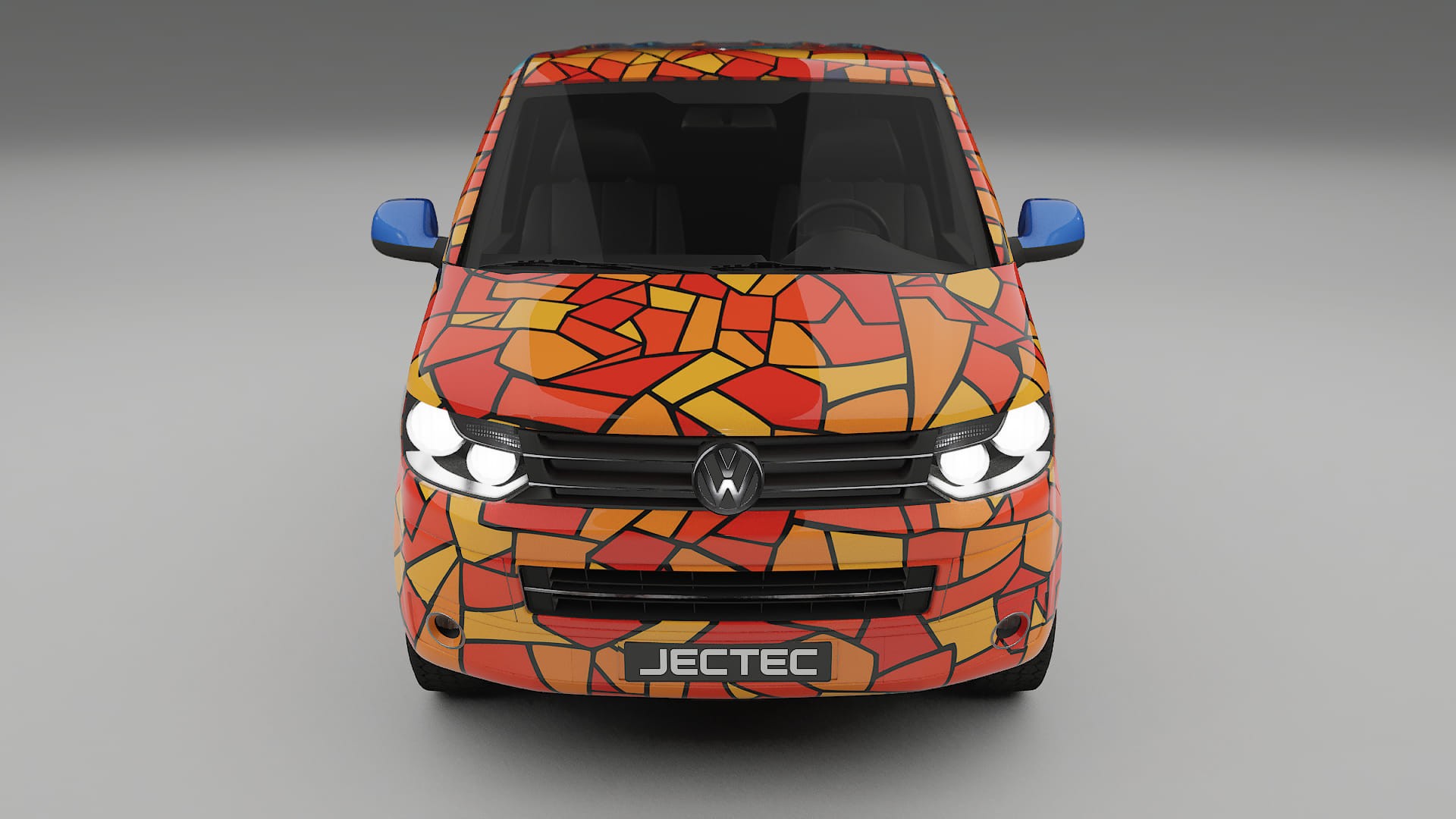 VW Transporter T5 Caravelle BARCELONA – Design-Wrap PPF-Kit aus bedruckbarer Polyurethanfolie