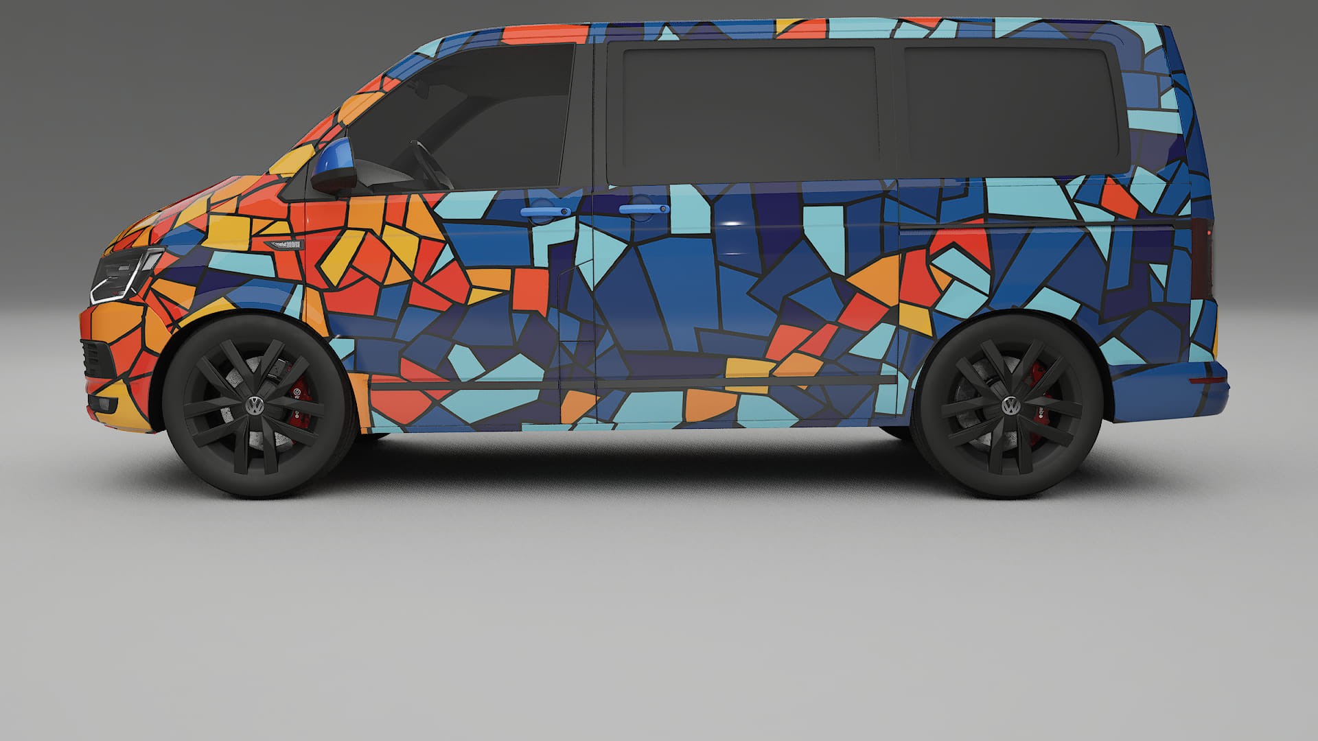 VW Transporter T6 Multivan BARCELONA – Design-Wrap PPF-Kit aus bedruckbarer Polyurethanfolie