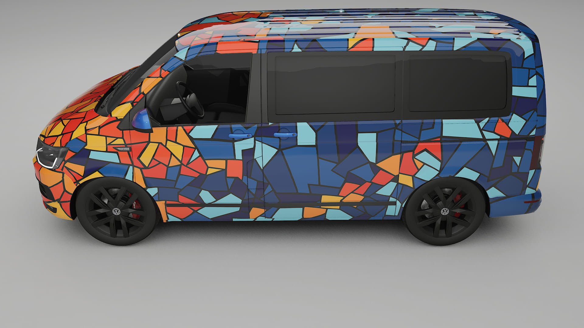 VW Transporter T6 Multivan BARCELONA – Design-Wrap PPF-Kit aus bedruckbarer Polyurethanfolie
