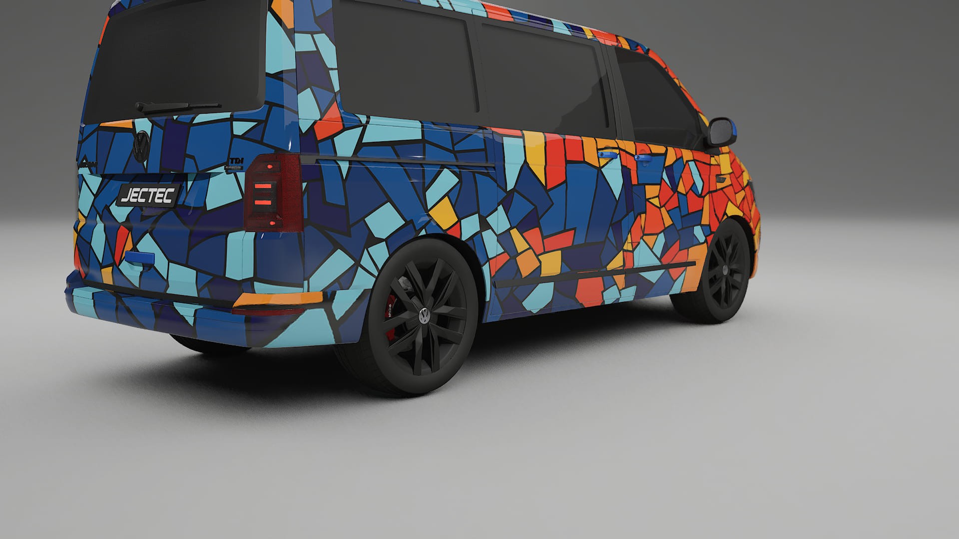 VW Transporter T6 Multivan BARCELONA – Design-Wrap PPF-Kit aus bedruckbarer Polyurethanfolie