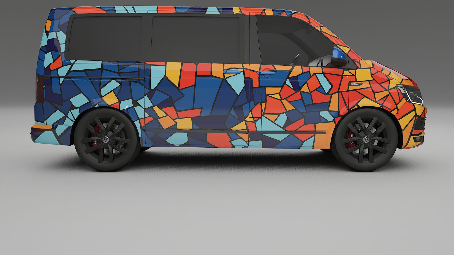 VW Transporter T6 Multivan BARCELONA – Design-Wrap PPF-Kit aus bedruckbarer Polyurethanfolie