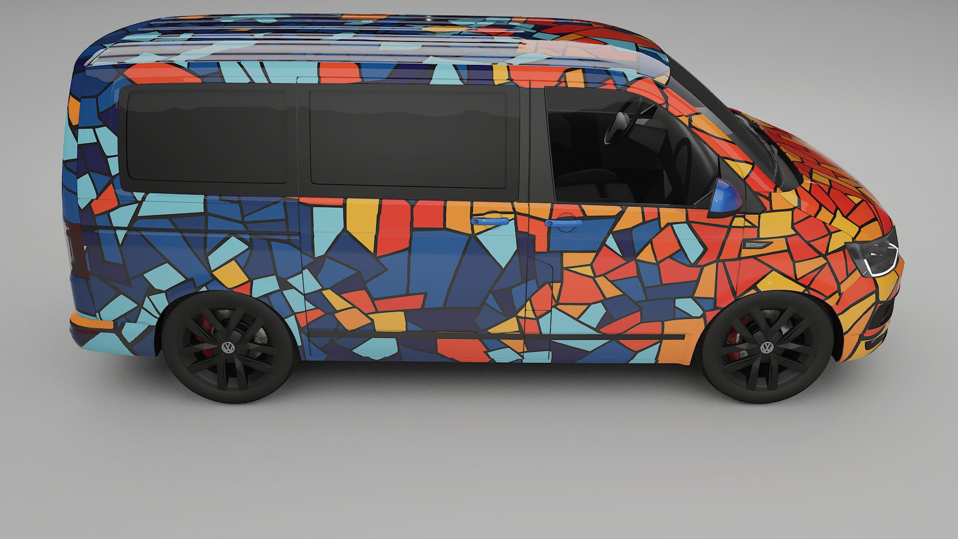 VW Transporter T6 Multivan BARCELONA – Design-Wrap PPF-Kit aus bedruckbarer Polyurethanfolie
