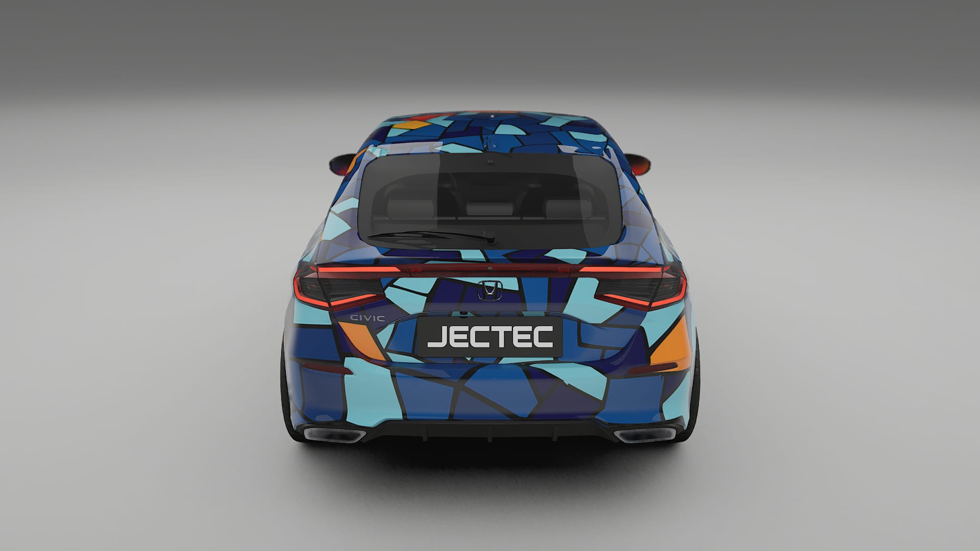 Honda Civic hatchback BARCELONA – Design-Wrap PPF-Kit aus bedruckbarer Polyurethanfolie
