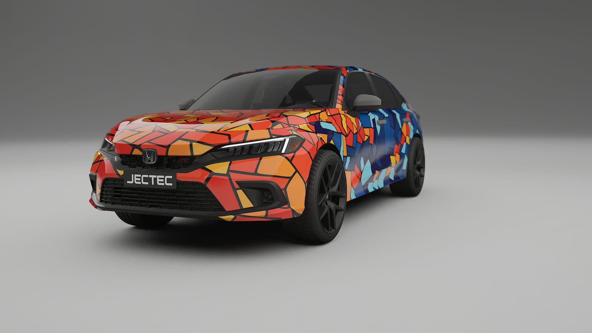 Honda Civic Si BARCELONA – Design-Wrap PPF-Kit aus bedruckbarer Polyurethanfolie