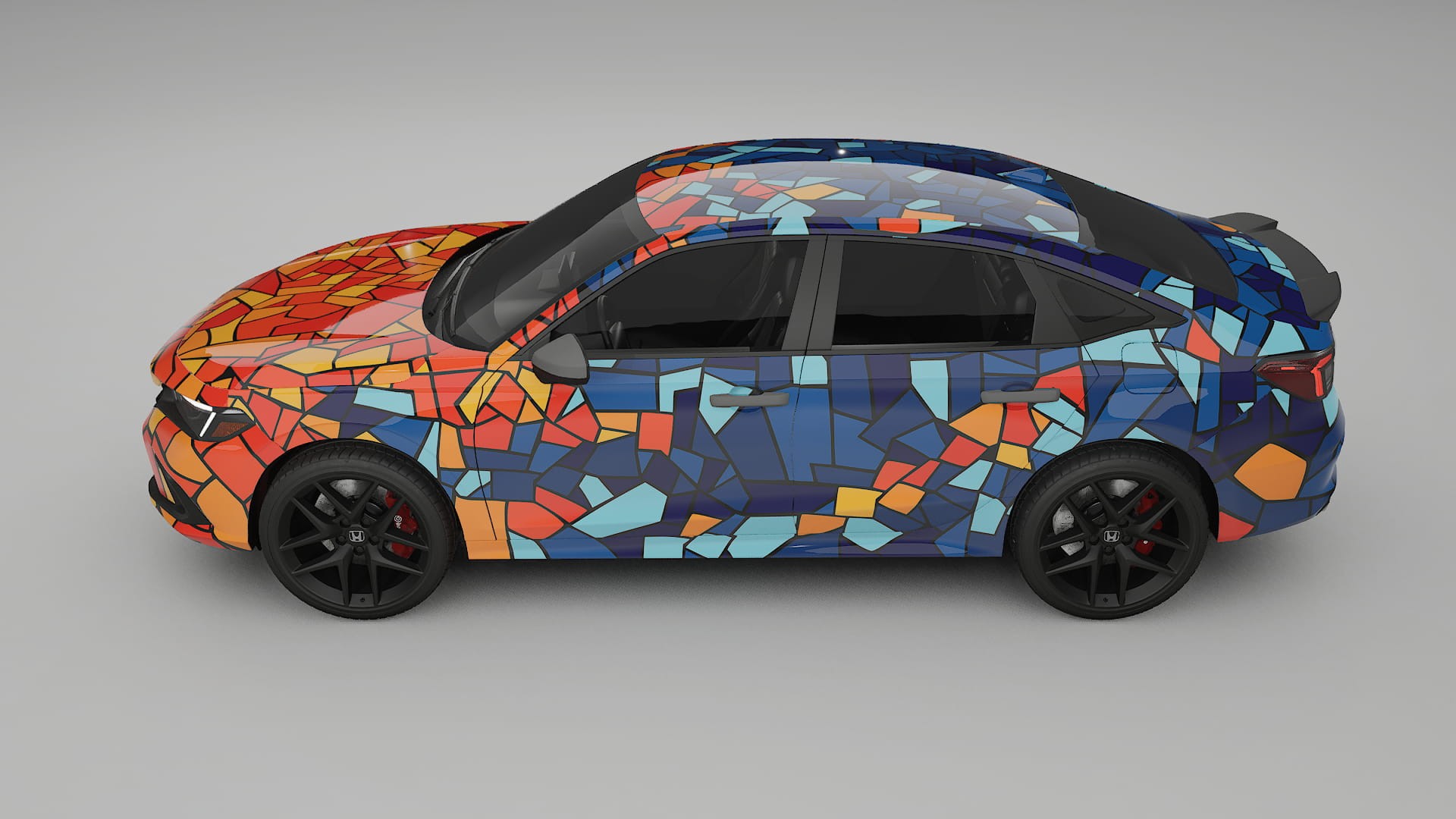 Honda Civic Si BARCELONA – Design-Wrap PPF-Kit aus bedruckbarer Polyurethanfolie