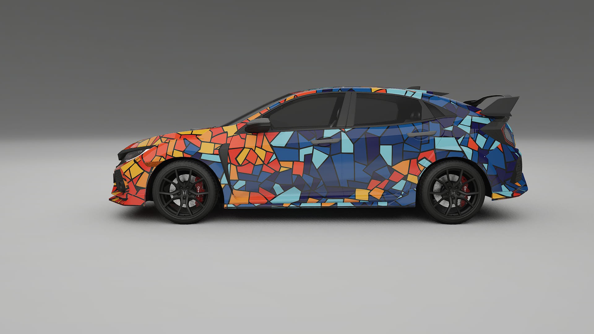 Honda Civic Type-R BARCELONA – Design-Wrap PPF-Kit aus bedruckbarer Polyurethanfolie
