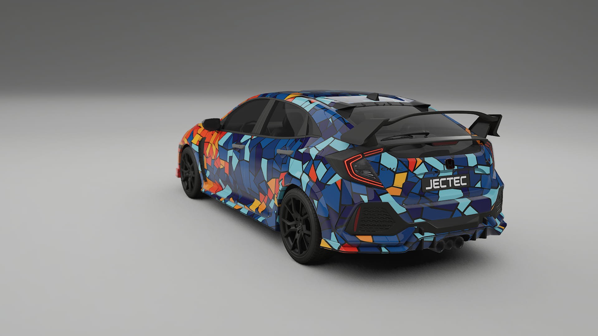 Honda Civic Type-R BARCELONA – Design-Wrap PPF-Kit aus bedruckbarer Polyurethanfolie