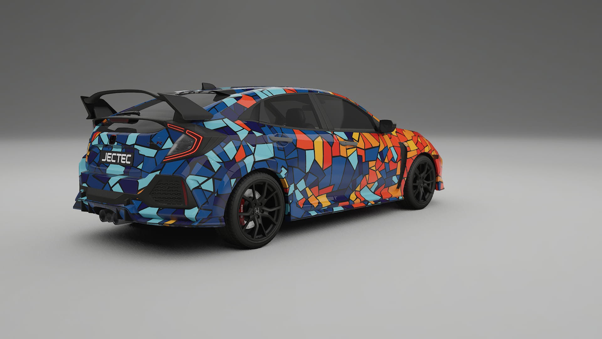 Honda Civic Type-R BARCELONA – Design-Wrap PPF-Kit aus bedruckbarer Polyurethanfolie
