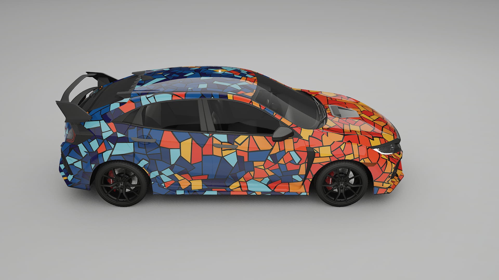 Honda Civic Type-R BARCELONA – Design-Wrap PPF-Kit aus bedruckbarer Polyurethanfolie