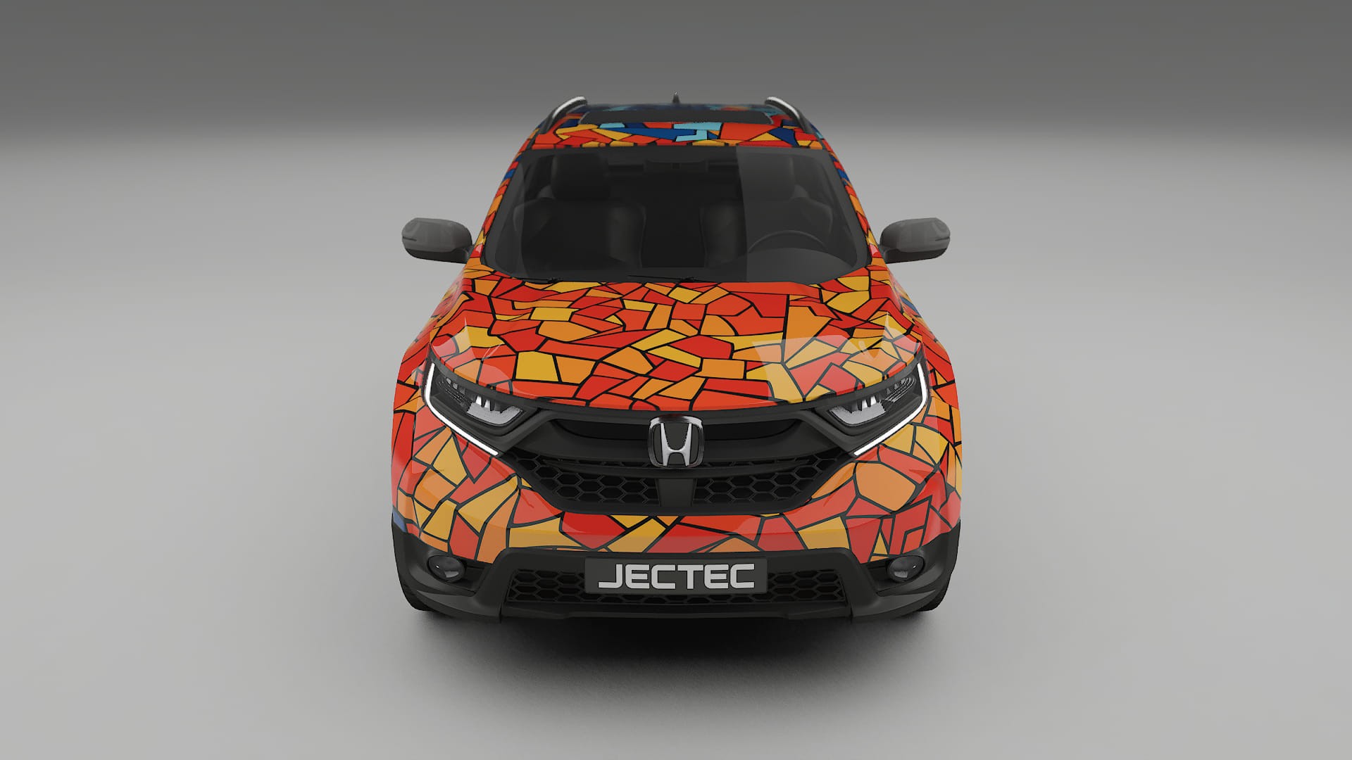 Honda CRV Touring prefacelift pre-LCI BARCELONA – Design-Wrap PPF-Kit aus bedruckbarer Polyurethanfolie