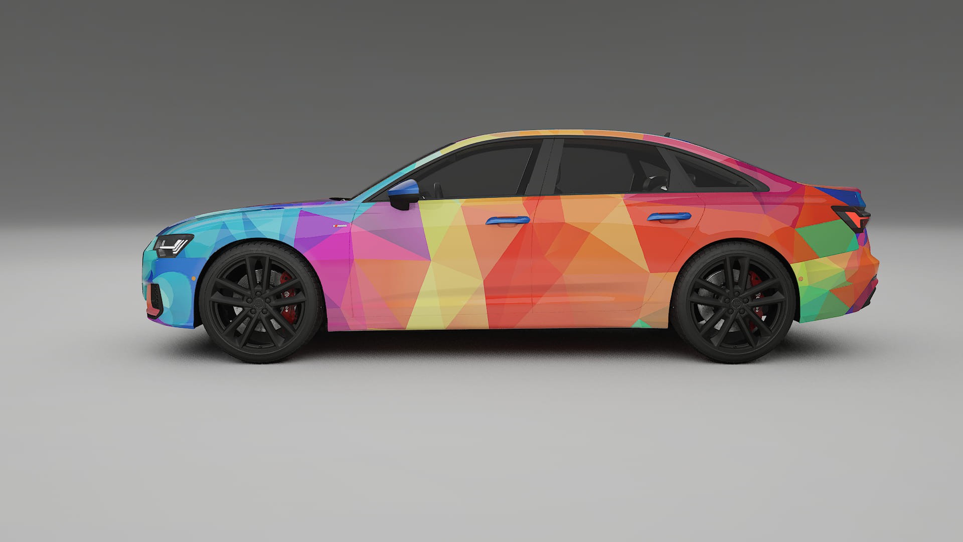 Audi A6 S-Line C8 VECTOR VIBE – Design-Wrap PPF-Kit aus bedruckbarer Polyurethanfolie