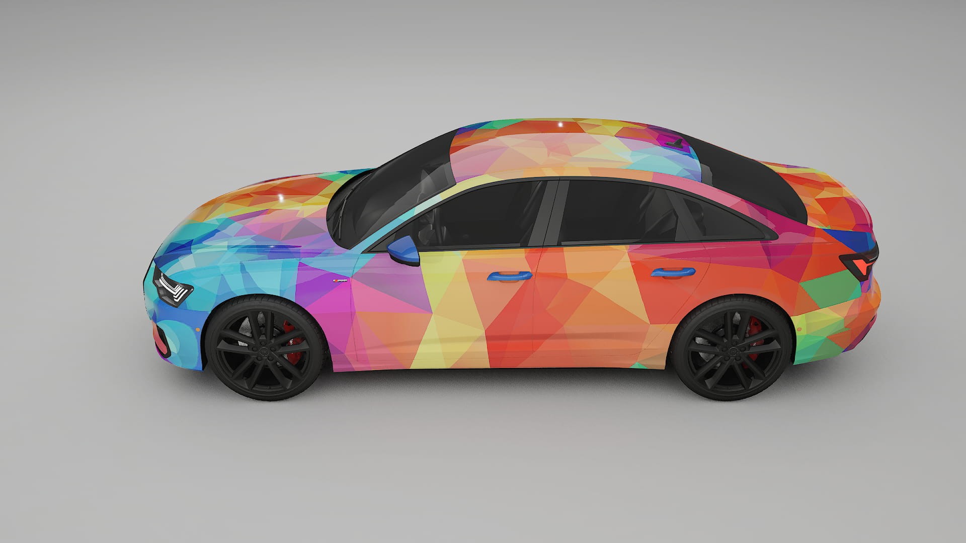 Audi A6 S-Line C8 VECTOR VIBE – Design-Wrap PPF-Kit aus bedruckbarer Polyurethanfolie