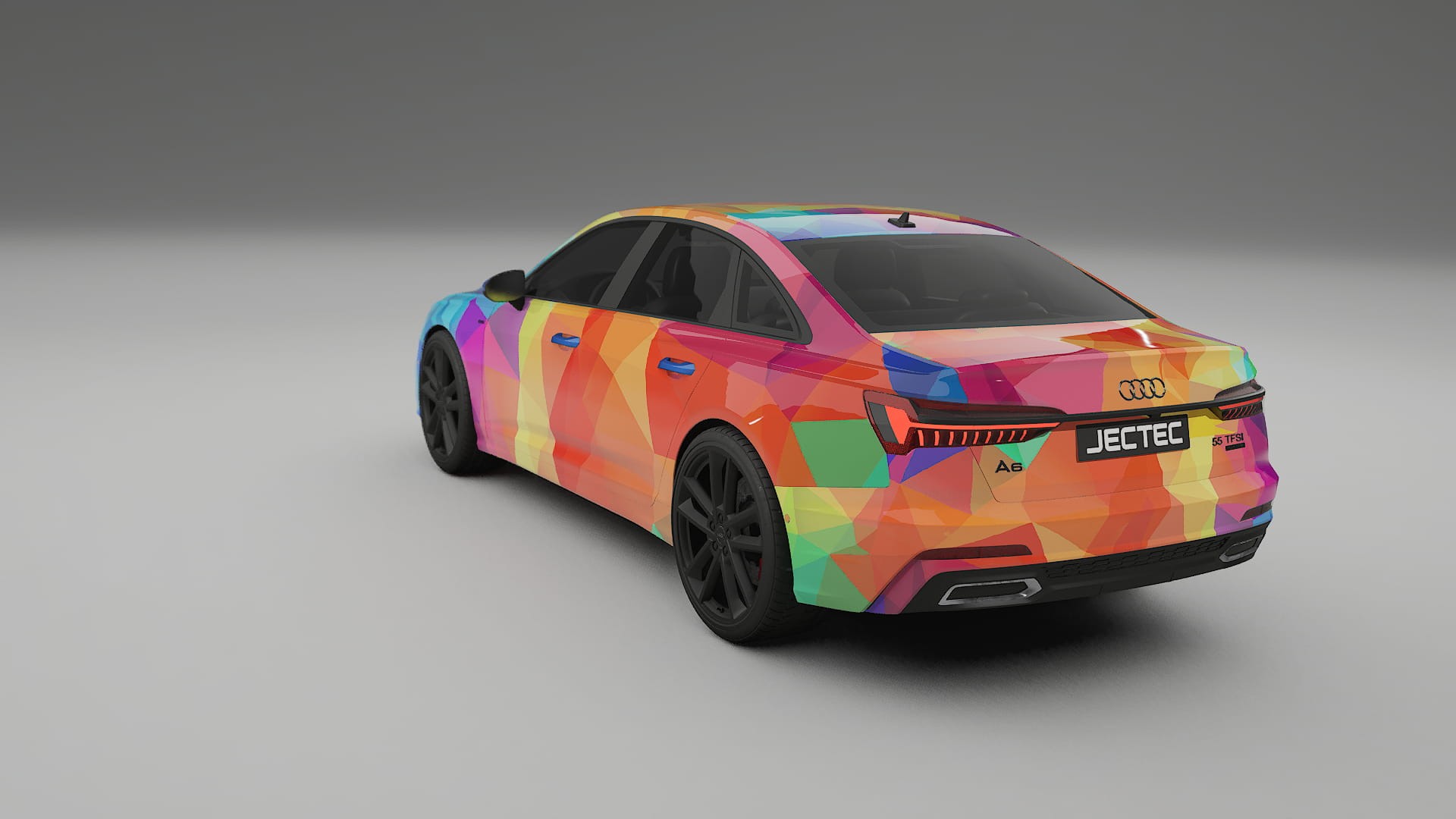 Audi A6 S-Line C8 VECTOR VIBE – Design-Wrap PPF-Kit aus bedruckbarer Polyurethanfolie