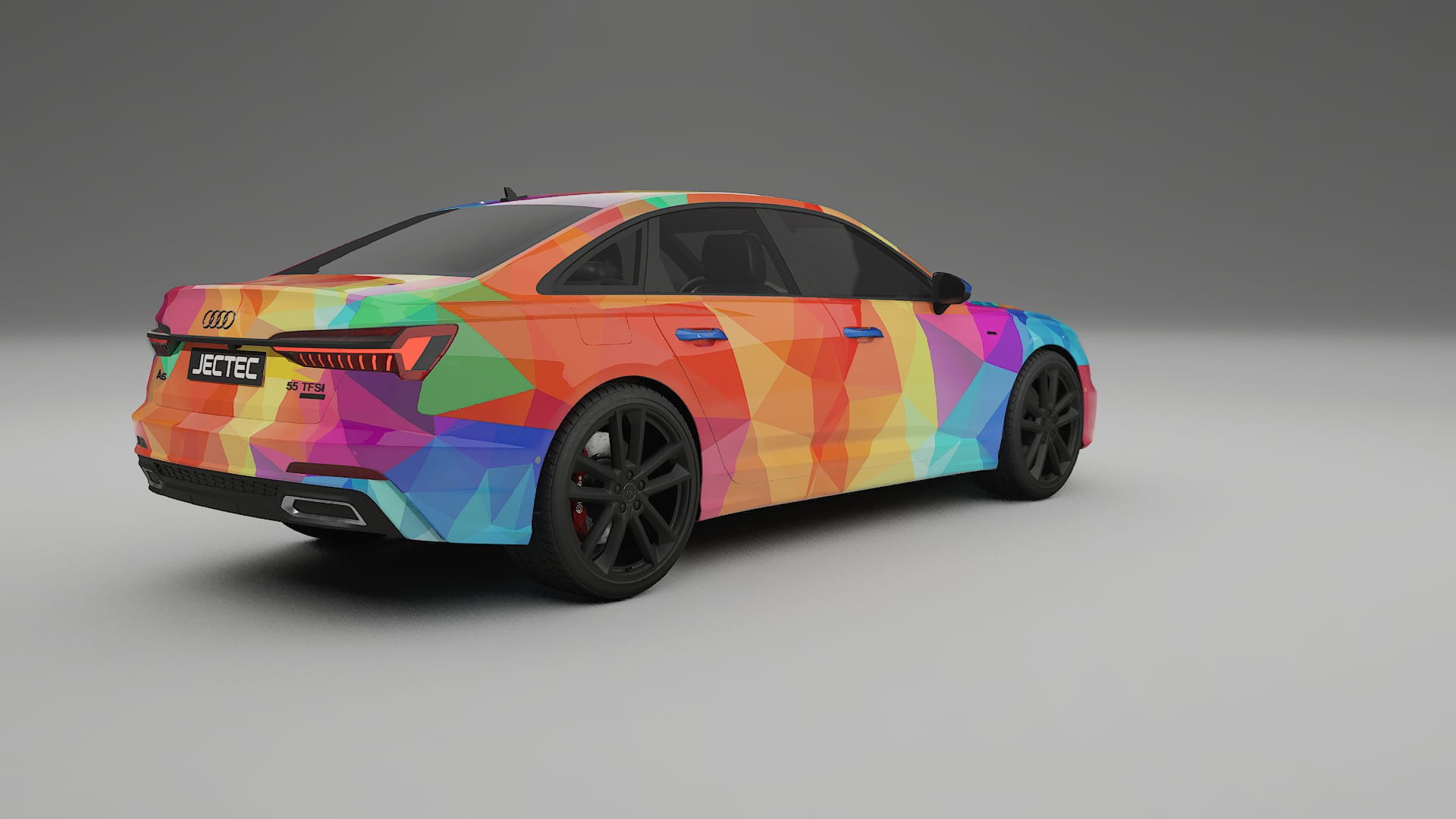 Audi A6 S-Line C8 VECTOR VIBE – Design-Wrap PPF-Kit aus bedruckbarer Polyurethanfolie