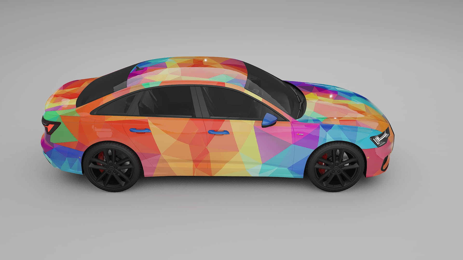 Audi A6 S-Line C8 VECTOR VIBE – Design-Wrap PPF-Kit aus bedruckbarer Polyurethanfolie