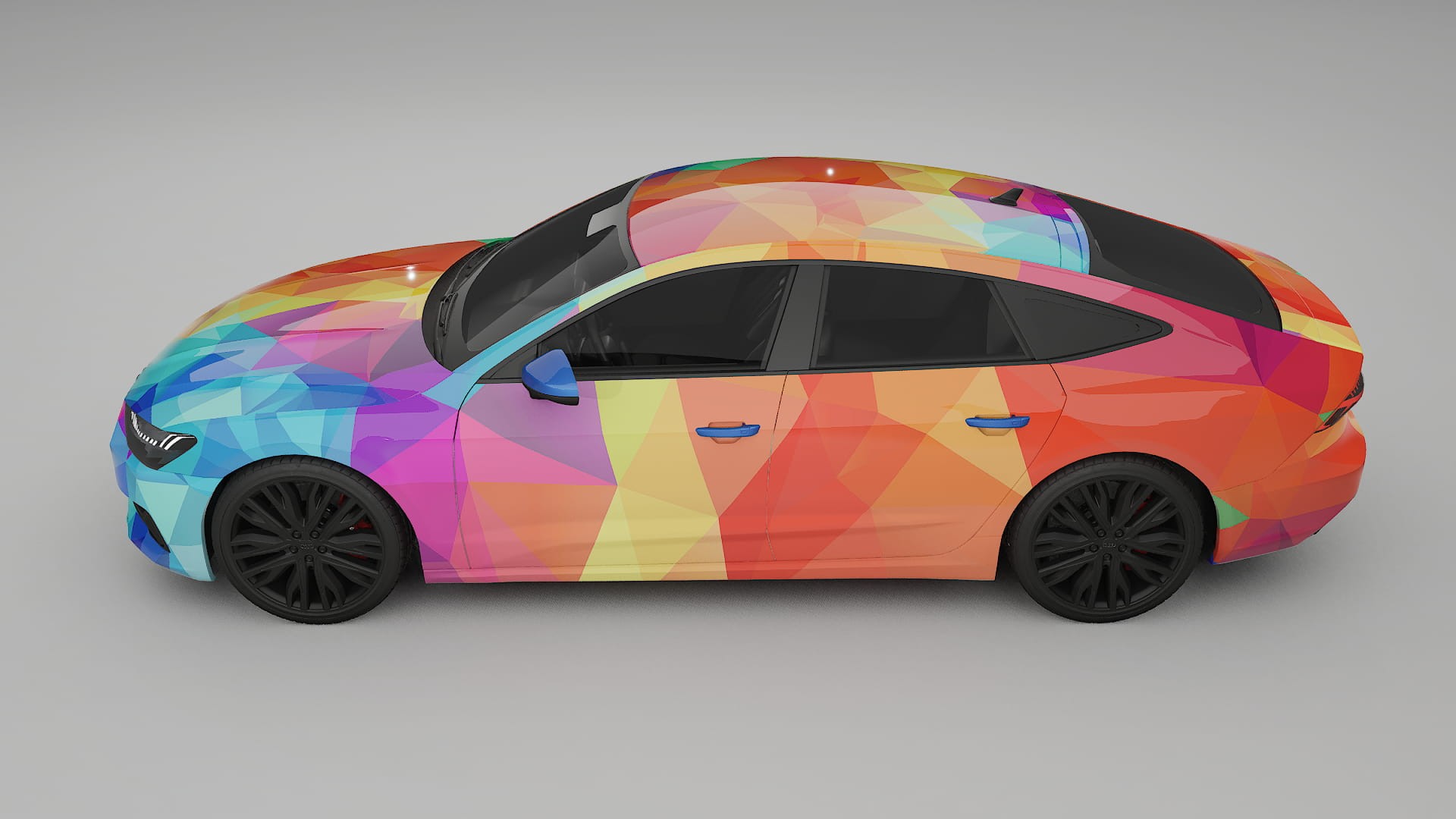 Audi A7 C8 Sportback prefacelift pre-LCI VECTOR VIBE – Design-Wrap PPF-Kit aus bedruckbarer Polyurethanfolie