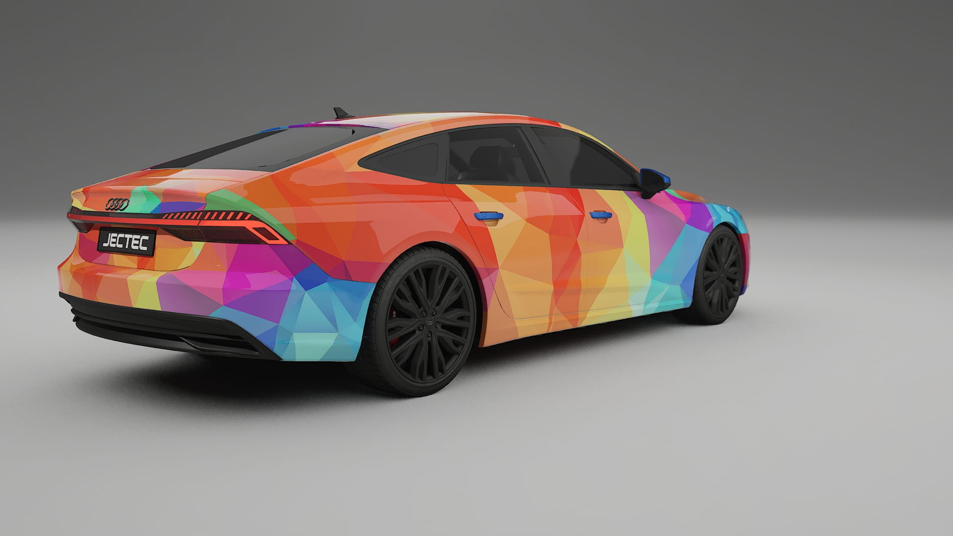 Audi A7 C8 Sportback prefacelift pre-LCI VECTOR VIBE – Design-Wrap PPF-Kit aus bedruckbarer Polyurethanfolie