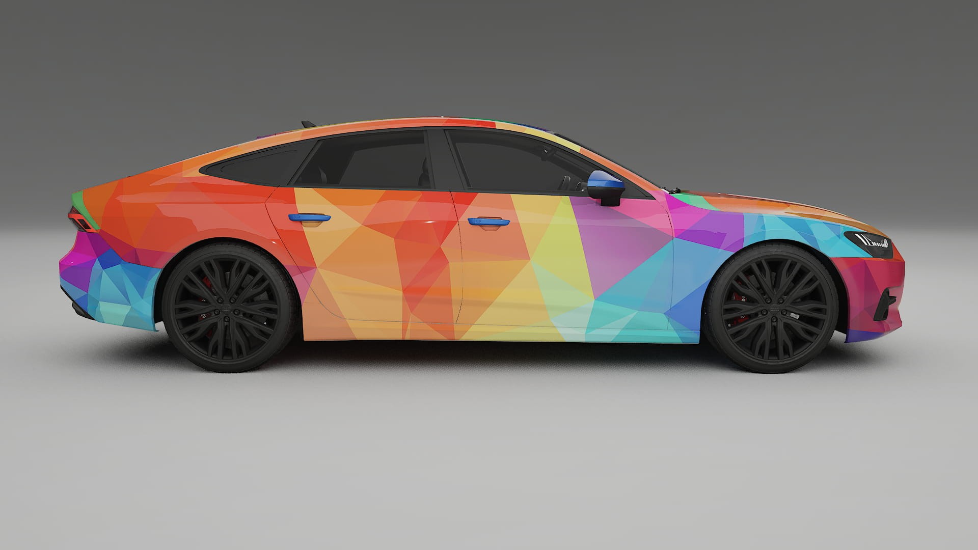 Audi A7 C8 Sportback prefacelift pre-LCI VECTOR VIBE – Design-Wrap PPF-Kit aus bedruckbarer Polyurethanfolie