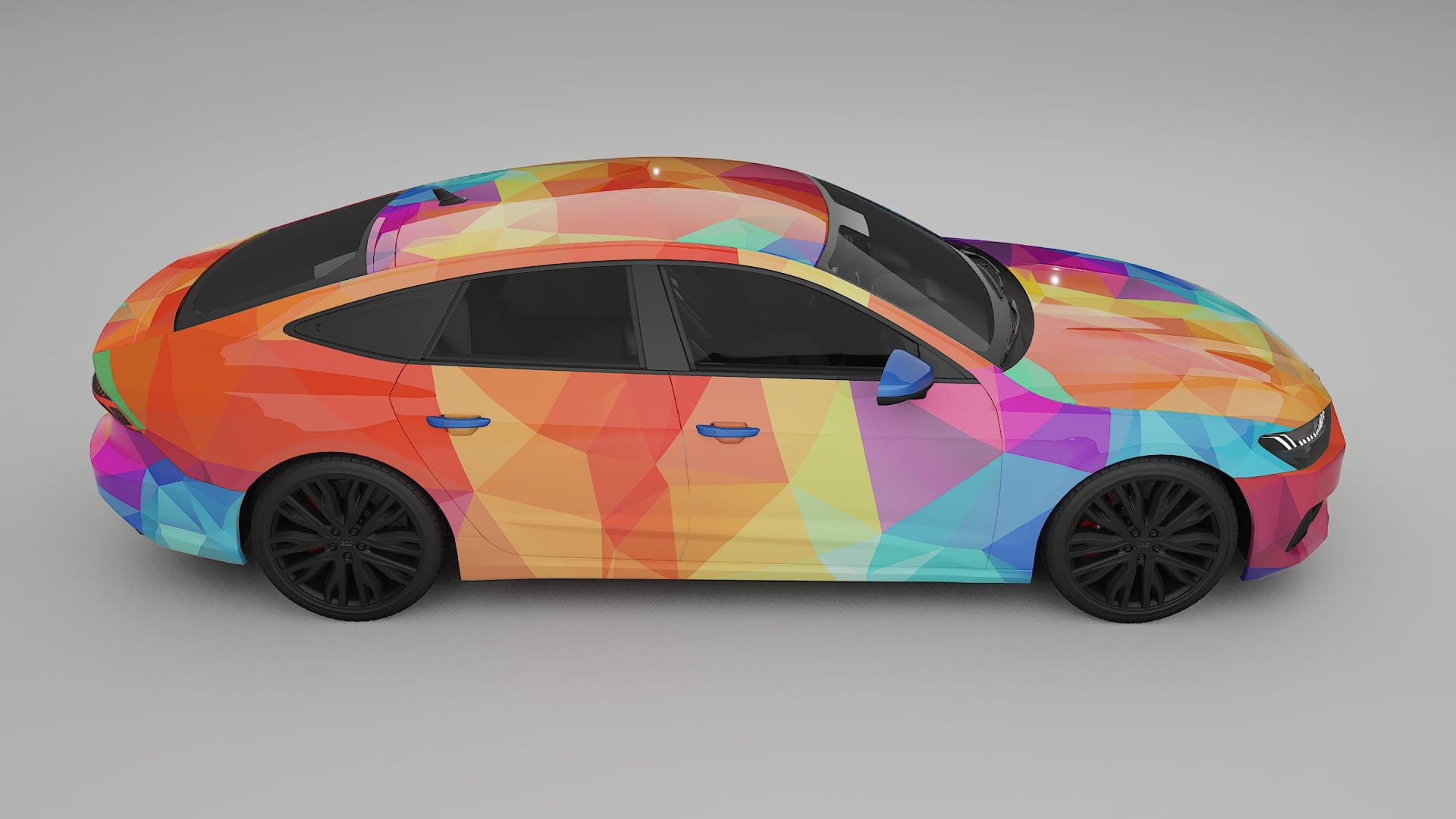Audi A7 C8 Sportback prefacelift pre-LCI VECTOR VIBE – Design-Wrap PPF-Kit aus bedruckbarer Polyurethanfolie