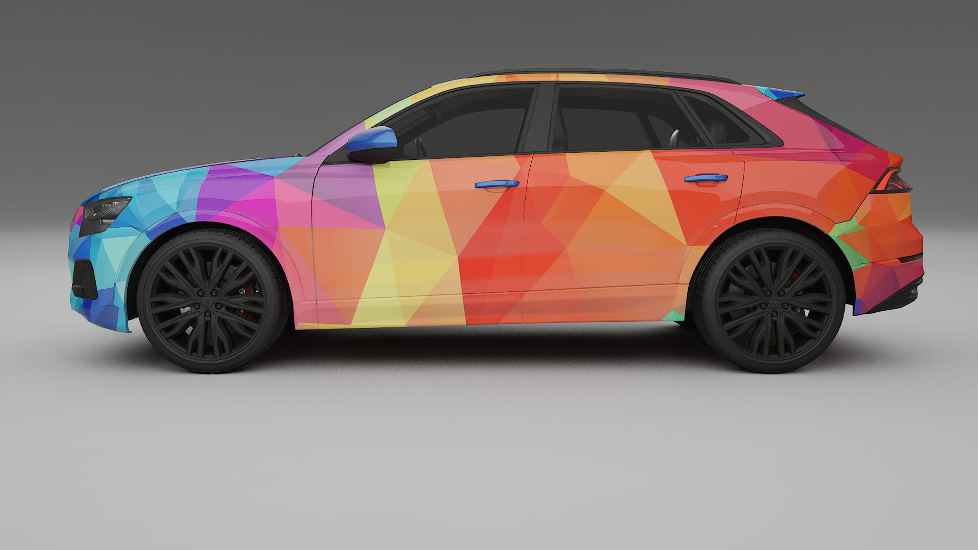 Audi Q8 F1 prefacelift pre-LCI VECTOR VIBE – Design-Wrap PPF-Kit aus bedruckbarer Polyurethanfolie