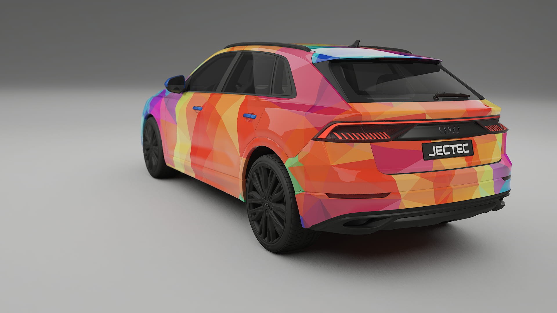 Audi Q8 F1 prefacelift pre-LCI VECTOR VIBE – Design-Wrap PPF-Kit aus bedruckbarer Polyurethanfolie