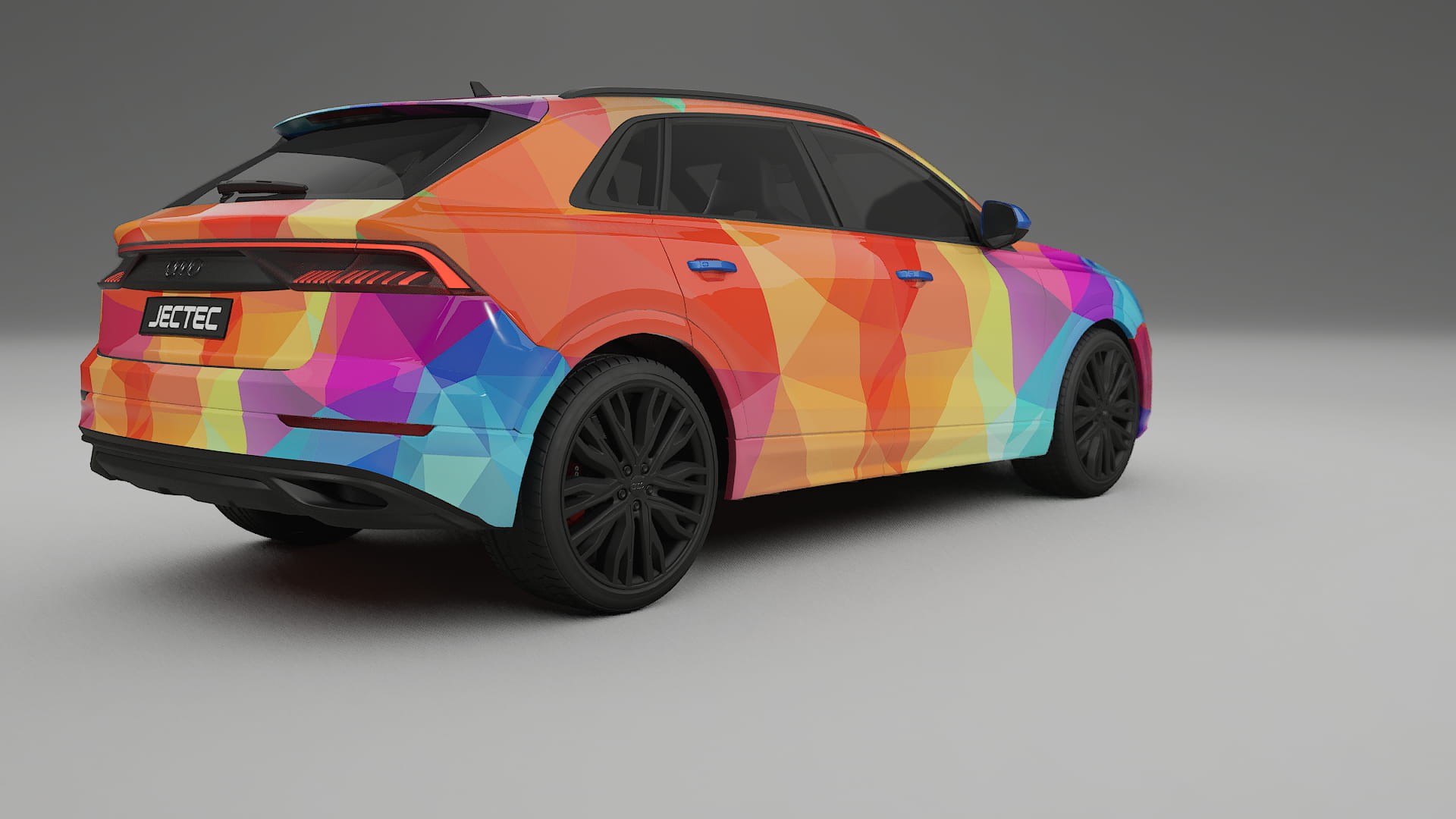 Audi Q8 F1 prefacelift pre-LCI VECTOR VIBE – Design-Wrap PPF-Kit aus bedruckbarer Polyurethanfolie