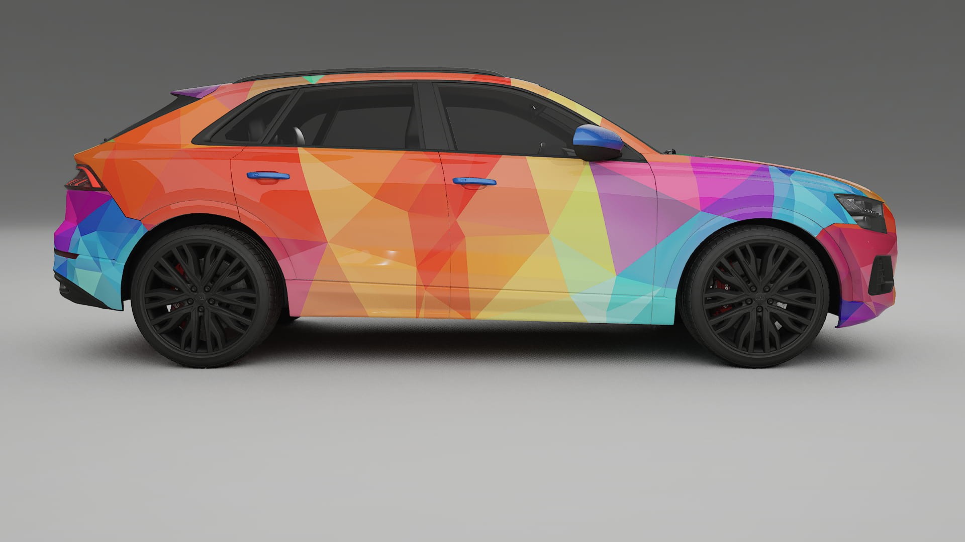 Audi Q8 F1 prefacelift pre-LCI VECTOR VIBE – Design-Wrap PPF-Kit aus bedruckbarer Polyurethanfolie
